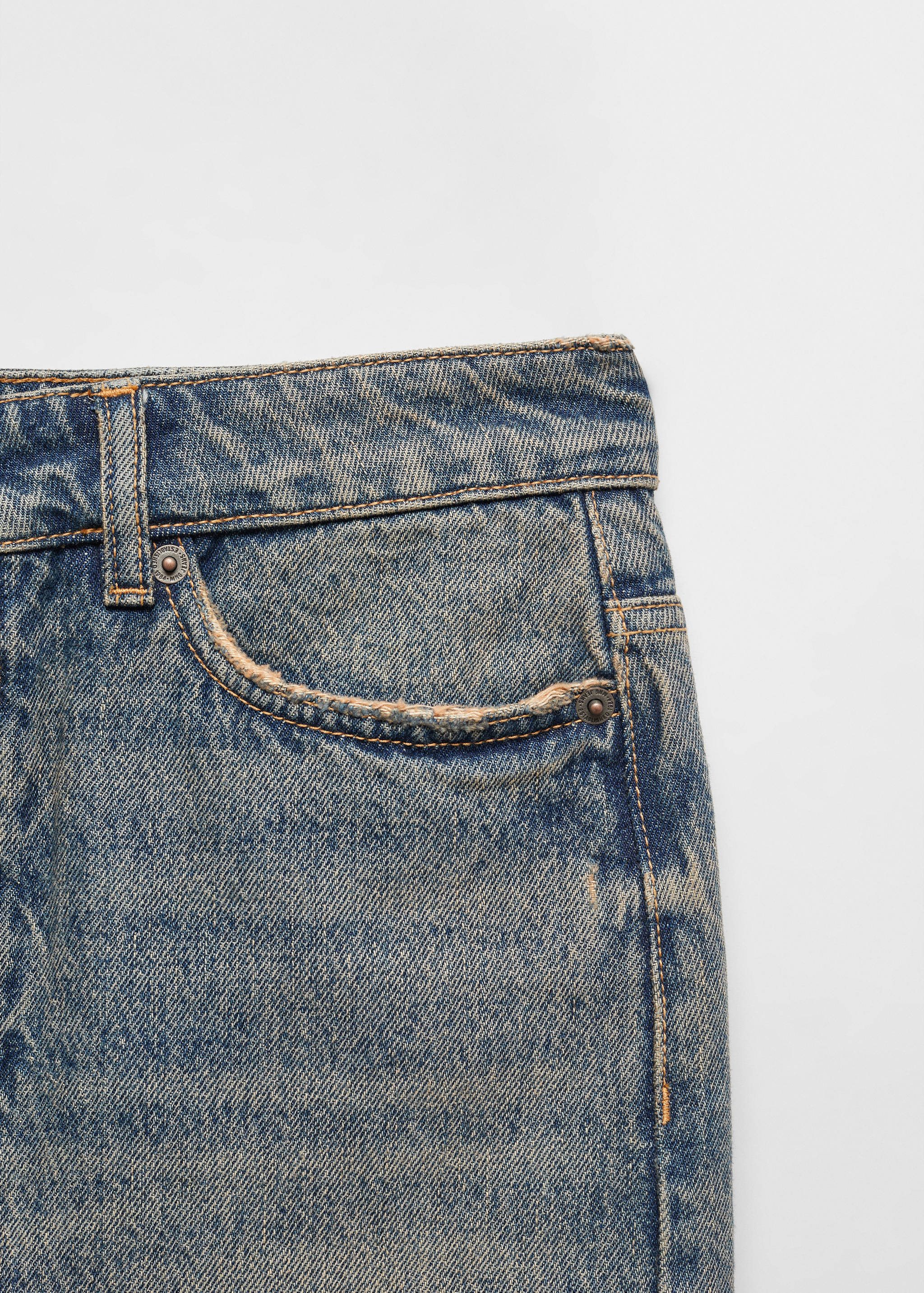 Long denim skirt - Details of the article 8