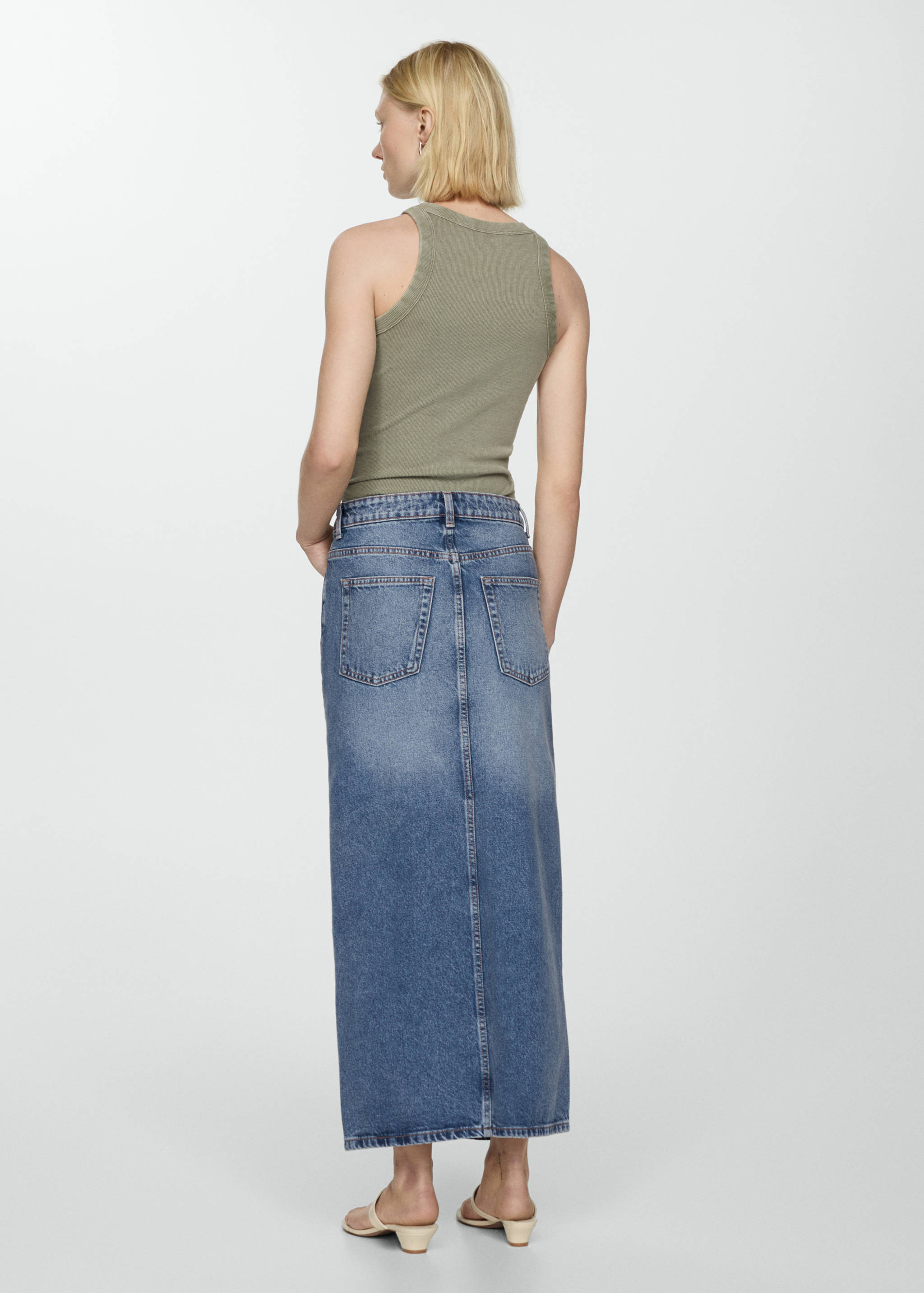 Lange spijkerrok - Achterkant van het artikel