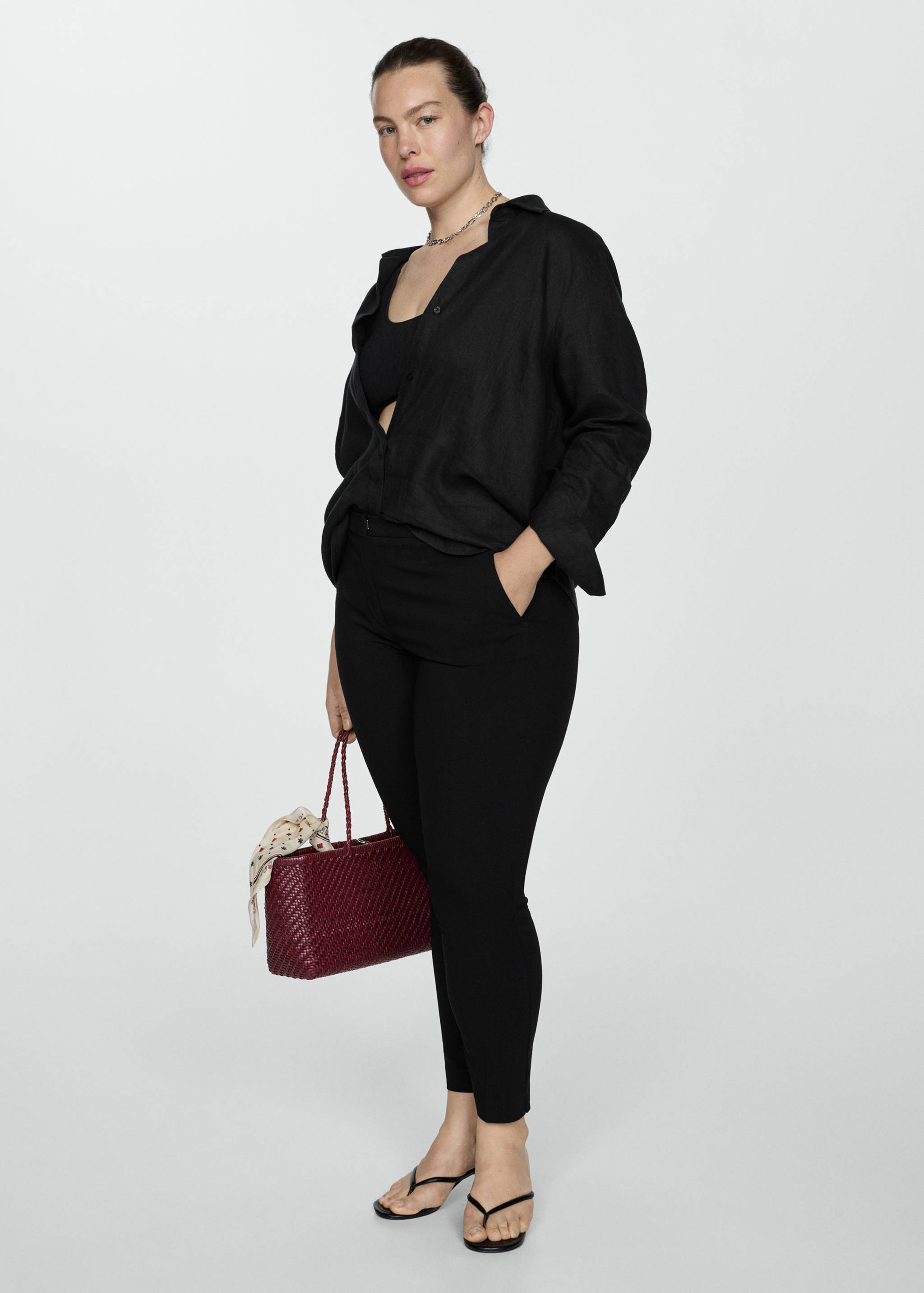 Укороченные брюки скинни - Деталь изделия 3