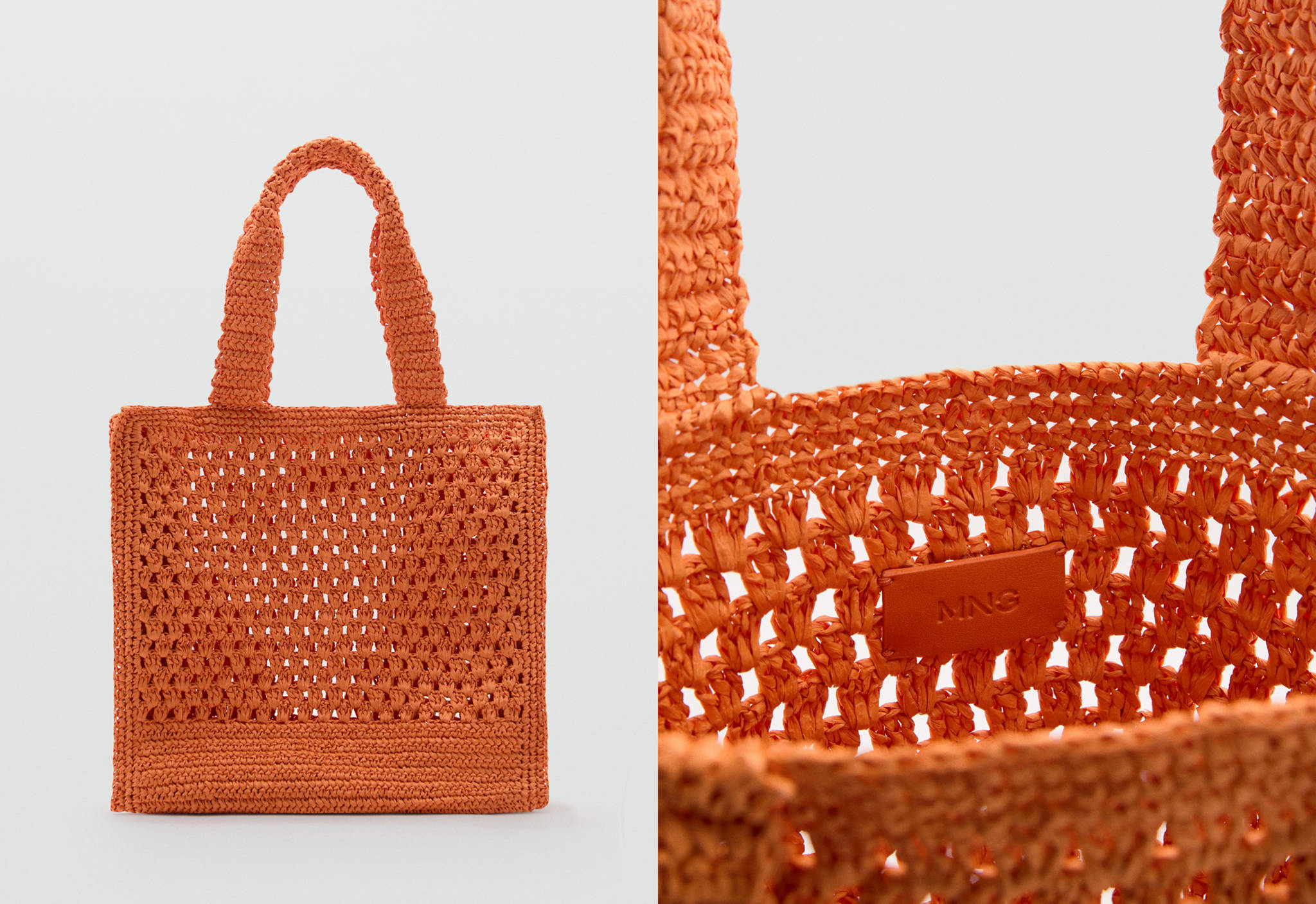 Natural fibre shopper bag - Panoramic plane