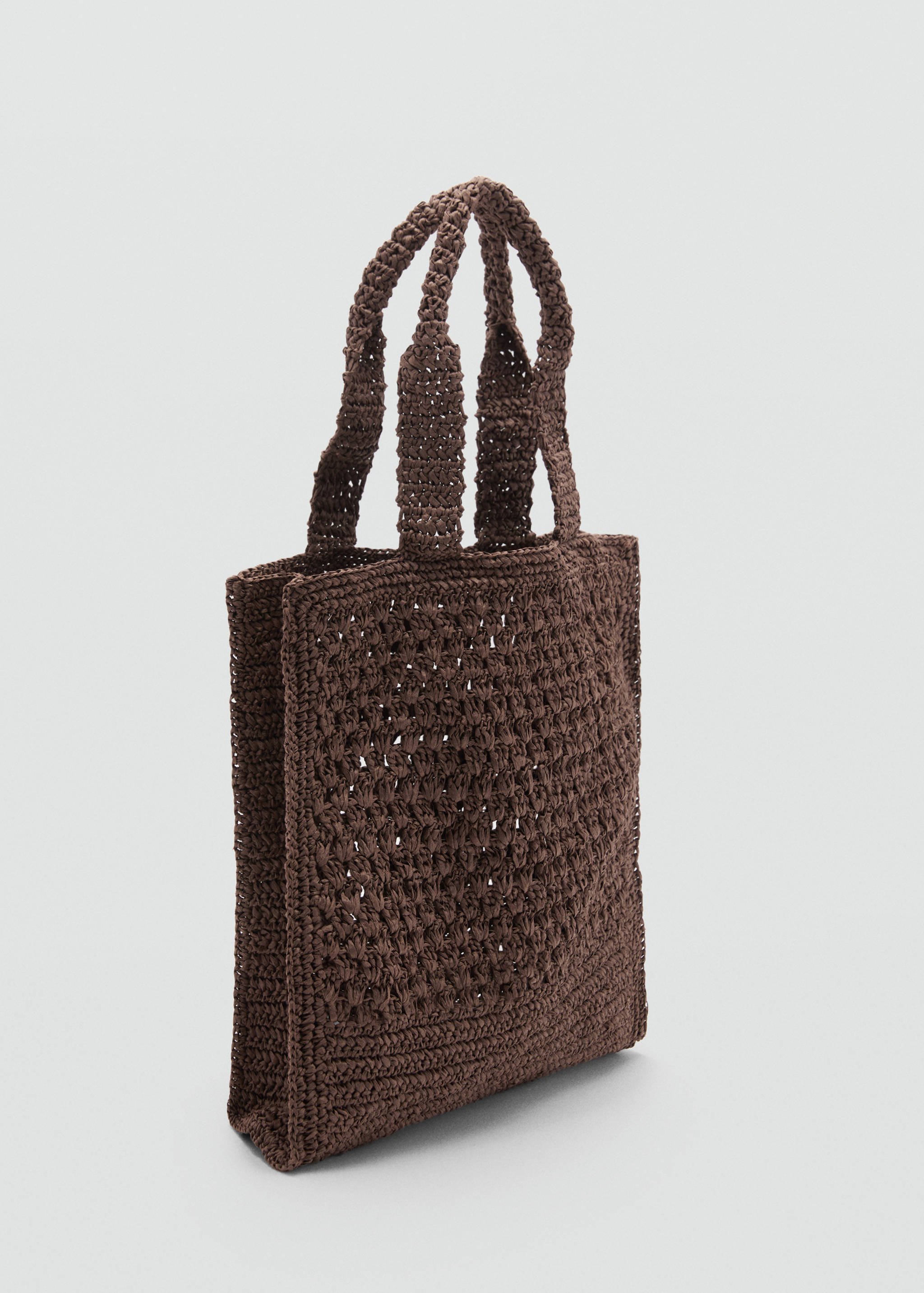 Natural fibre shopper bag - Medium plane
