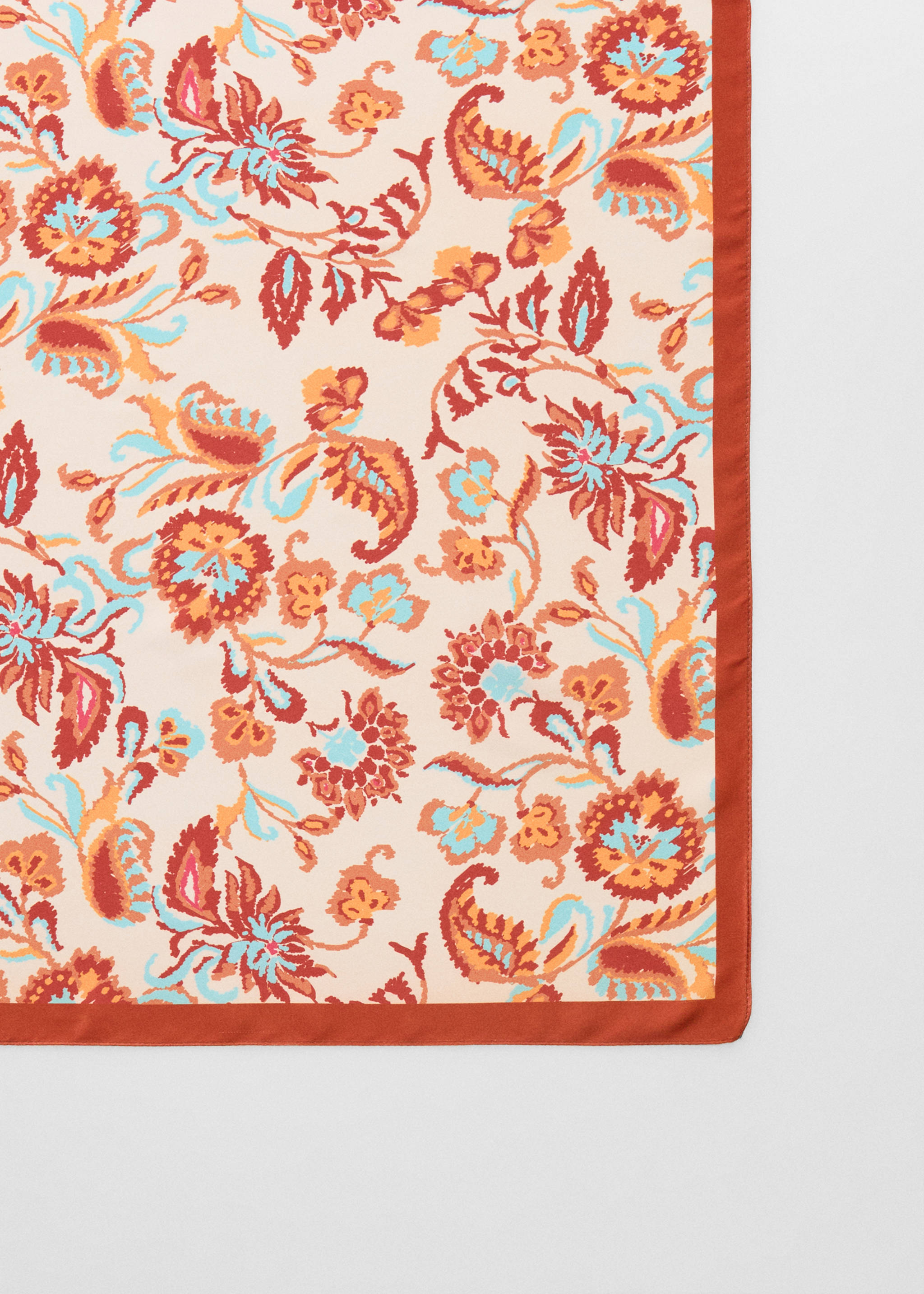 Floral print scarf - Medium plane