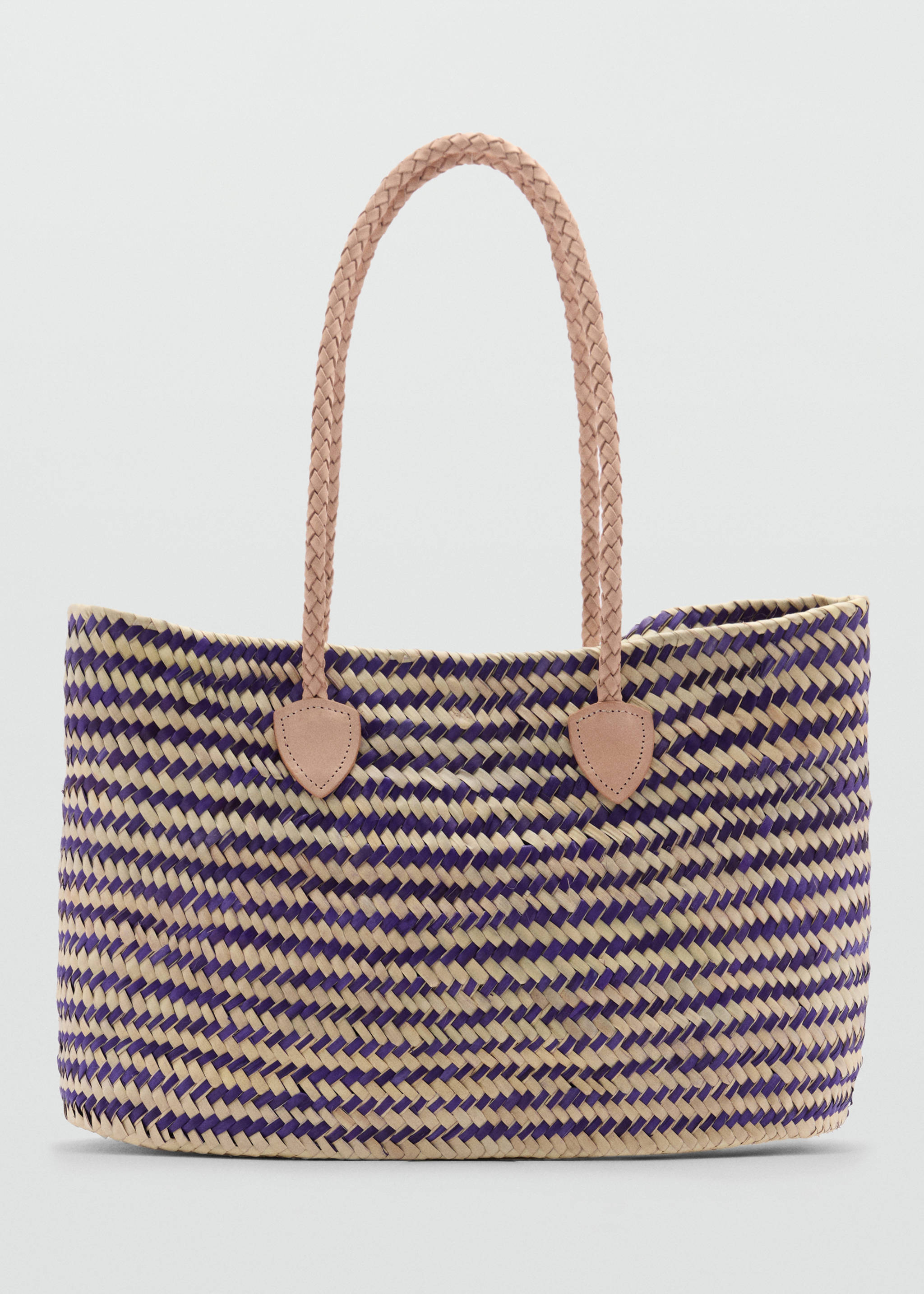 Shopper bag with leather handles - Article without model