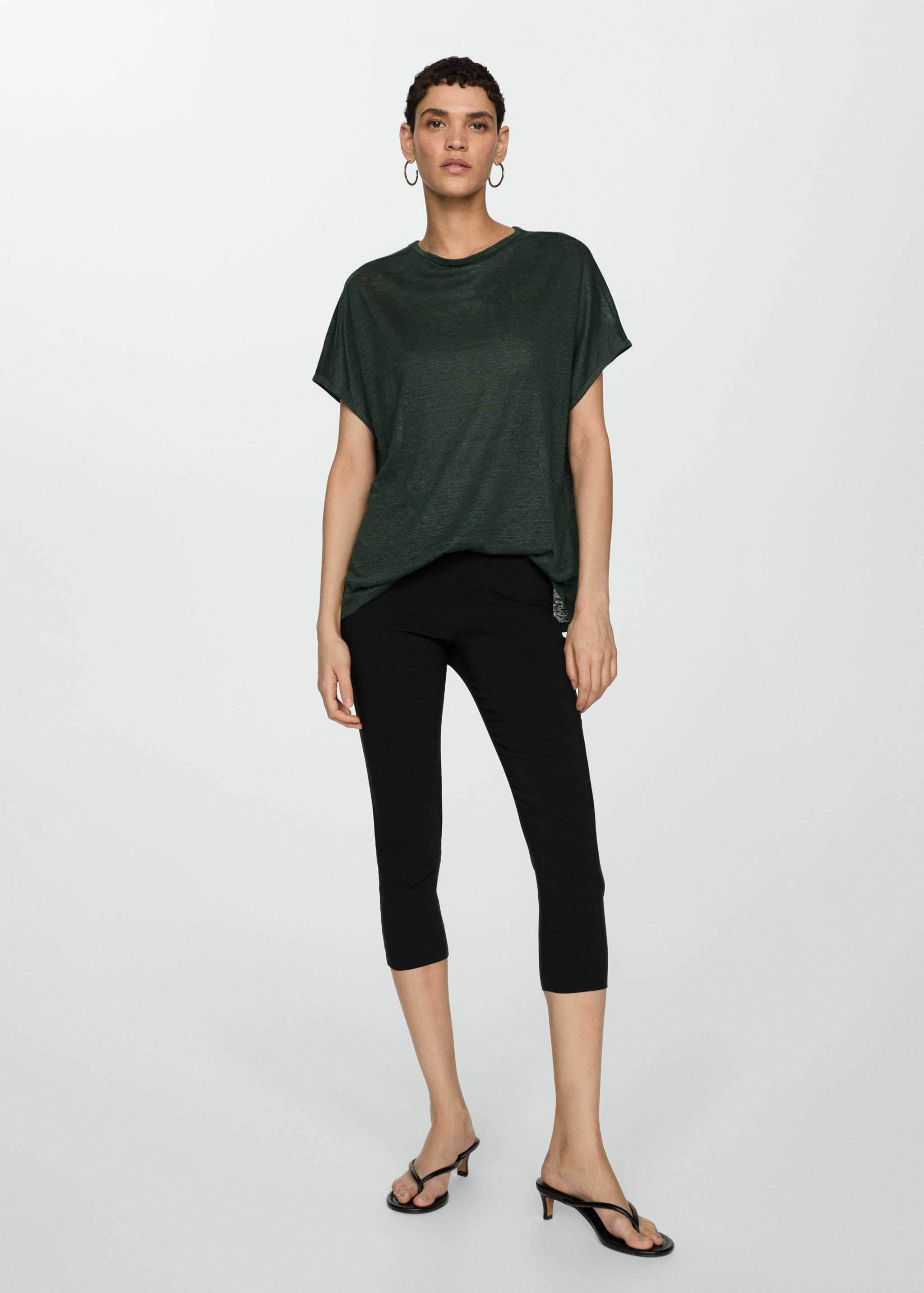 T-shirt lin manches courtes - Plan général