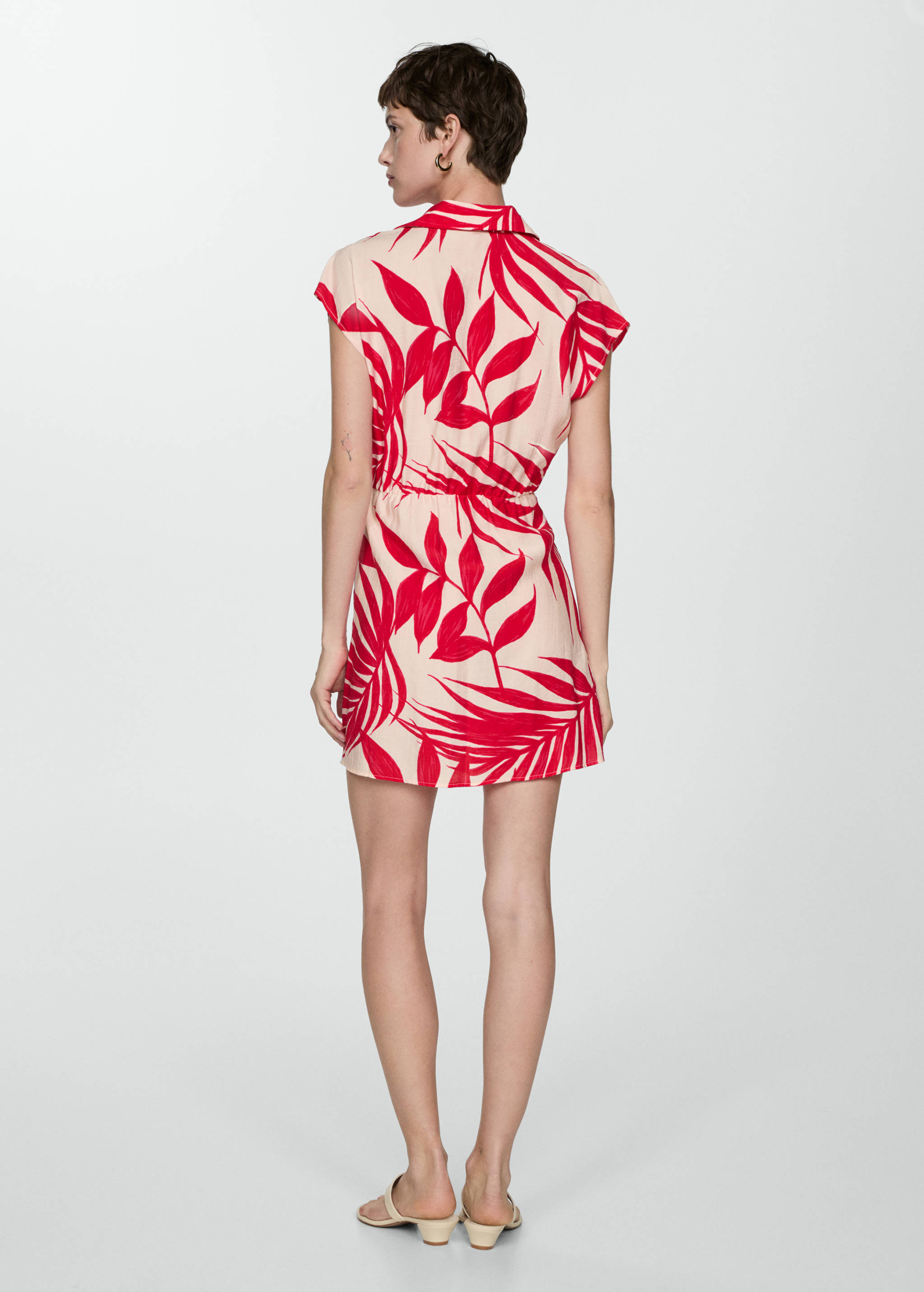 Print wrap dress - Reverse of the article
