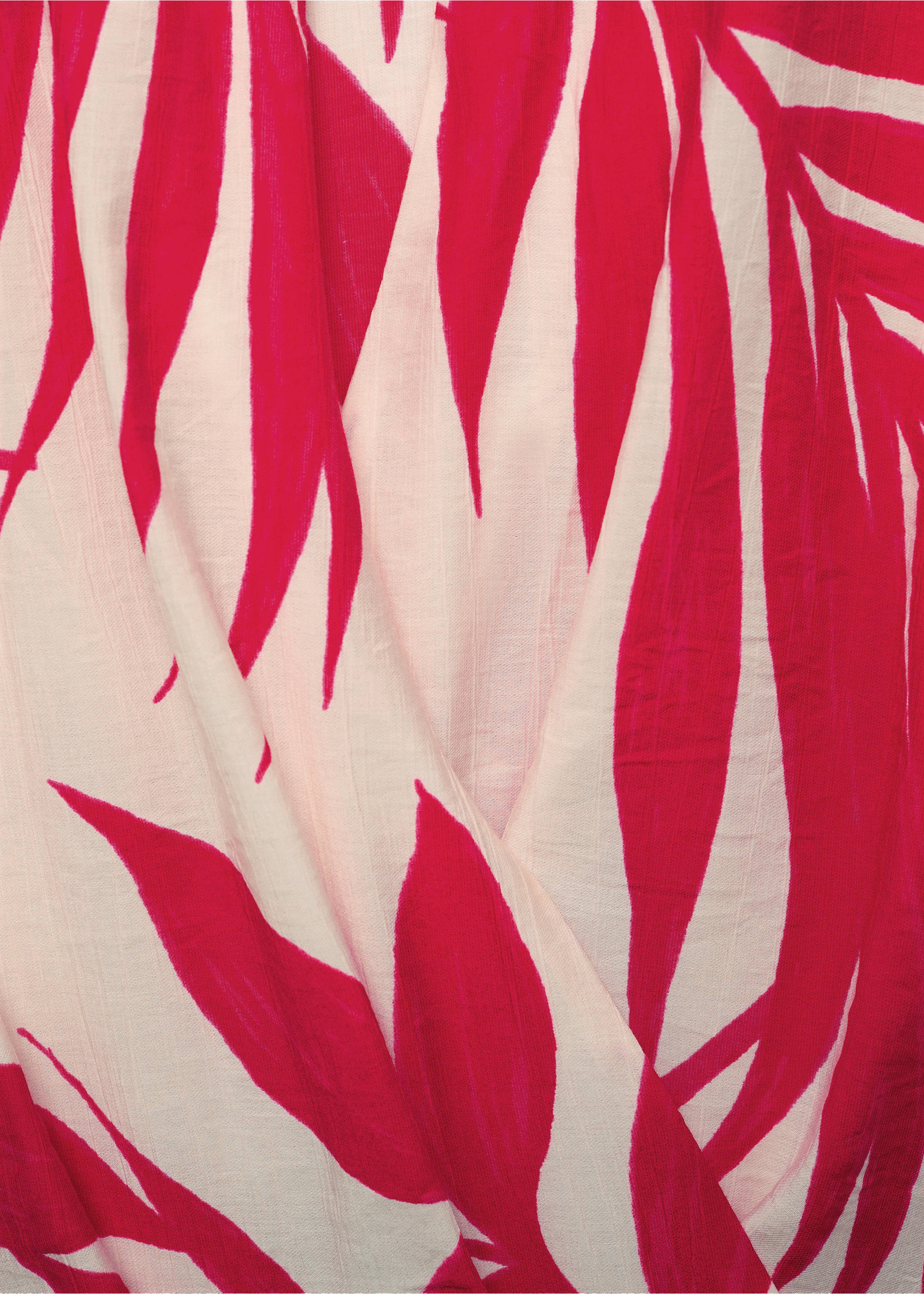 Print wrap dress - Details of the article 8, Ecru. Ref: 77000355-00.