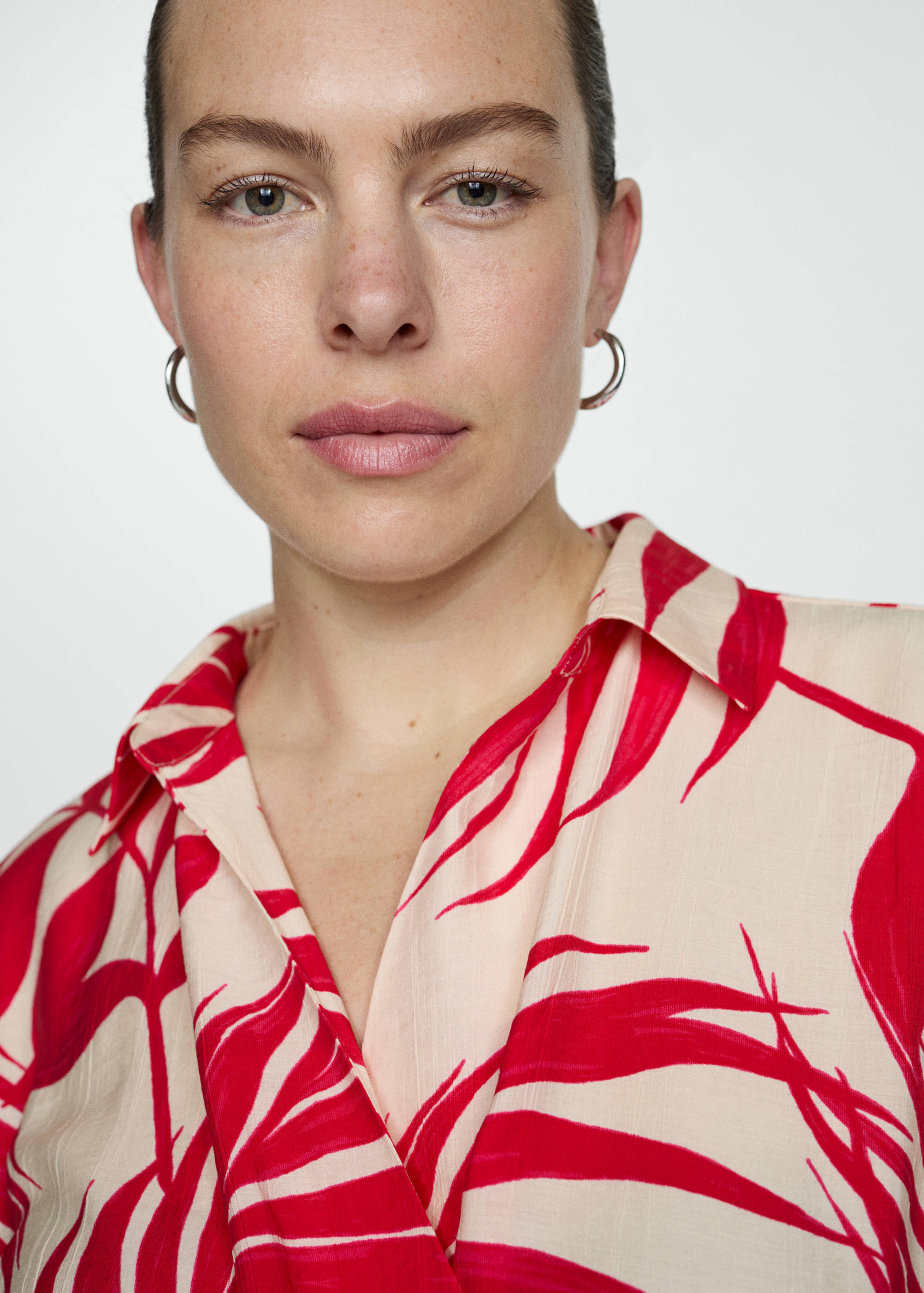 Print wrap dress - Details of the article 4