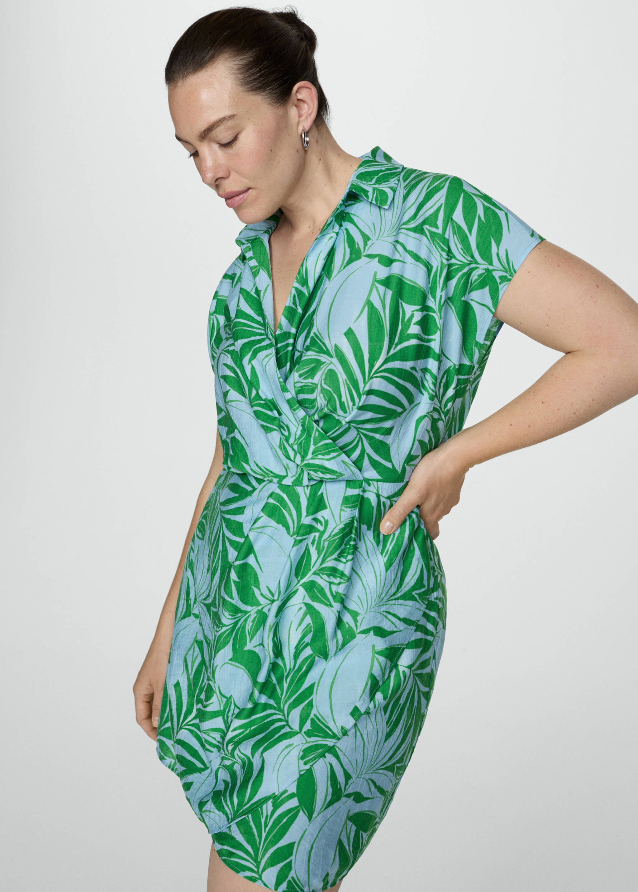 Print wrap dress - Details of the article 5