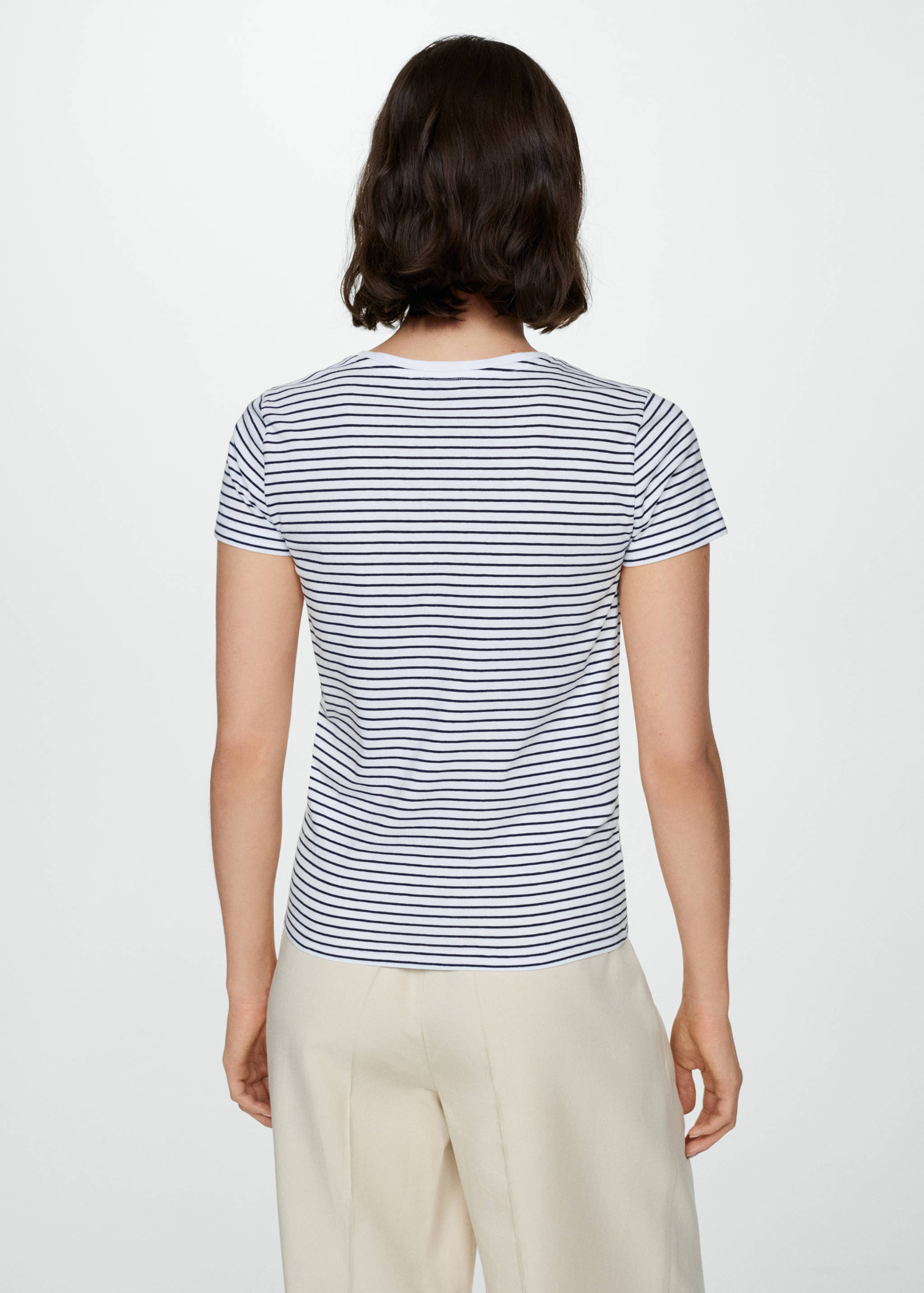 Striped logo T-shirt - Reverse of the article