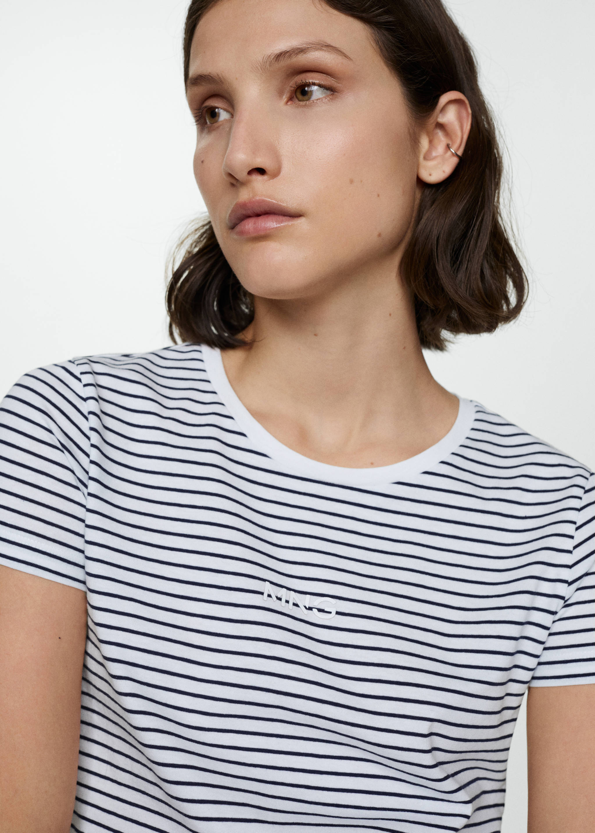 Striped logo T-shirt - Details of the article 1
