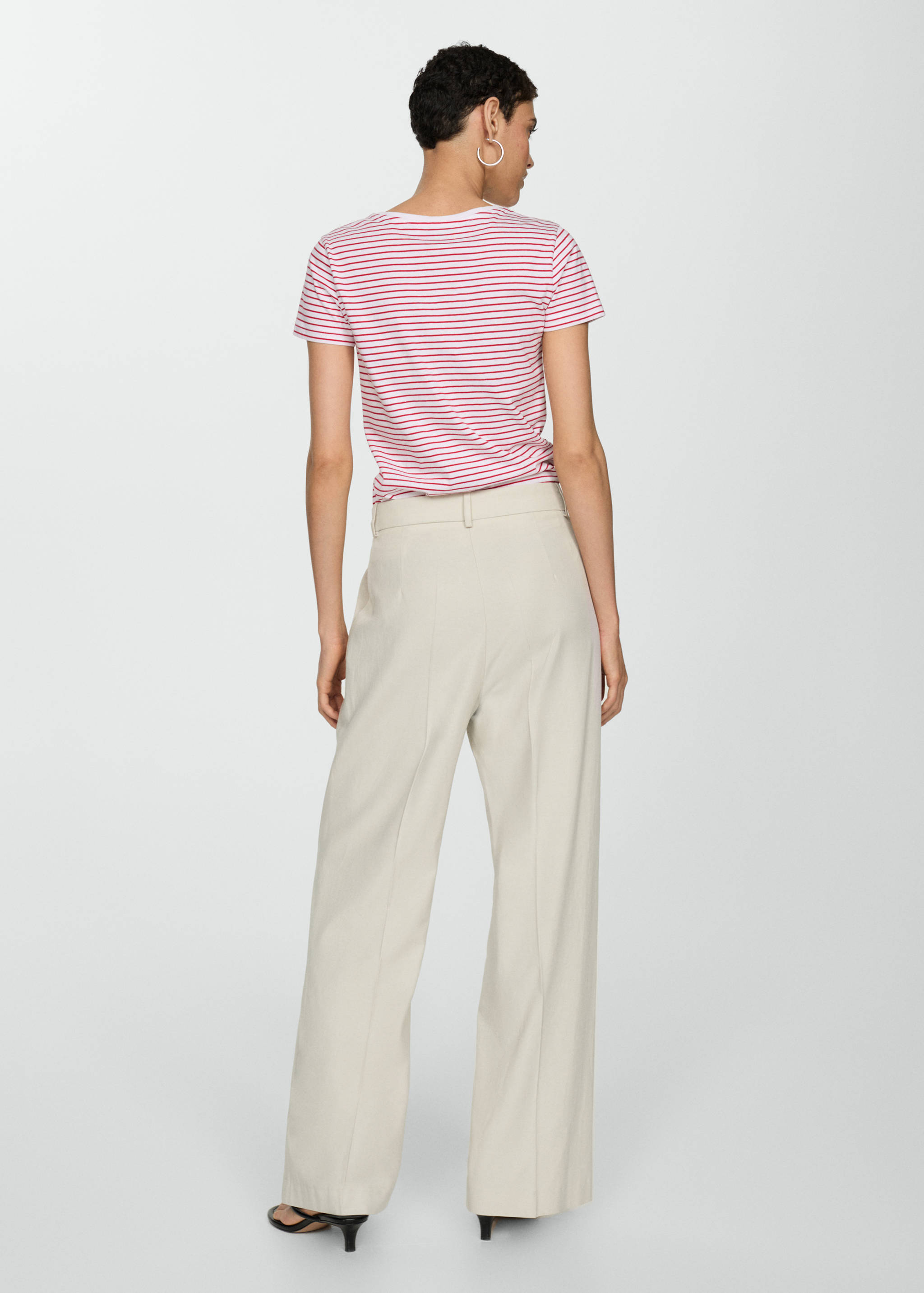 Striped logo T-shirt - Reverse of the article