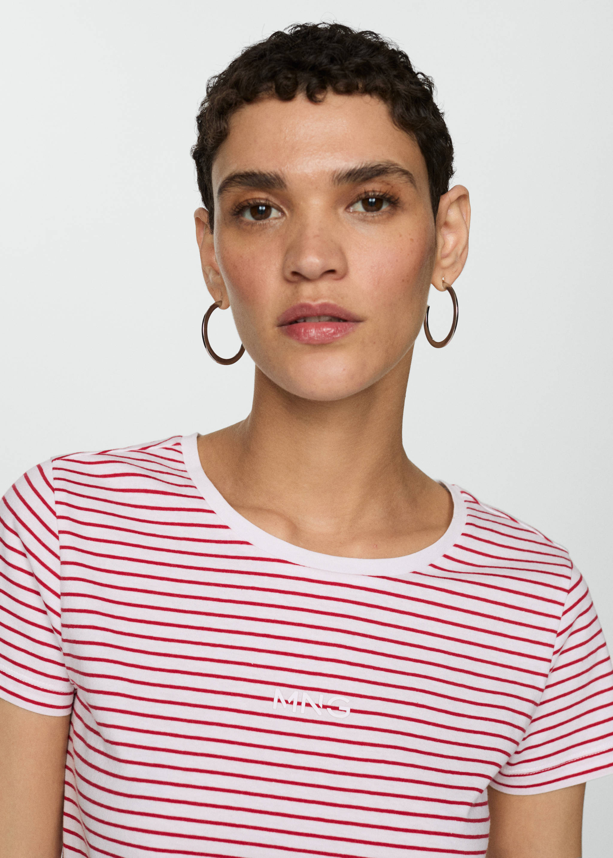 Striped logo T-shirt - Details of the article 1