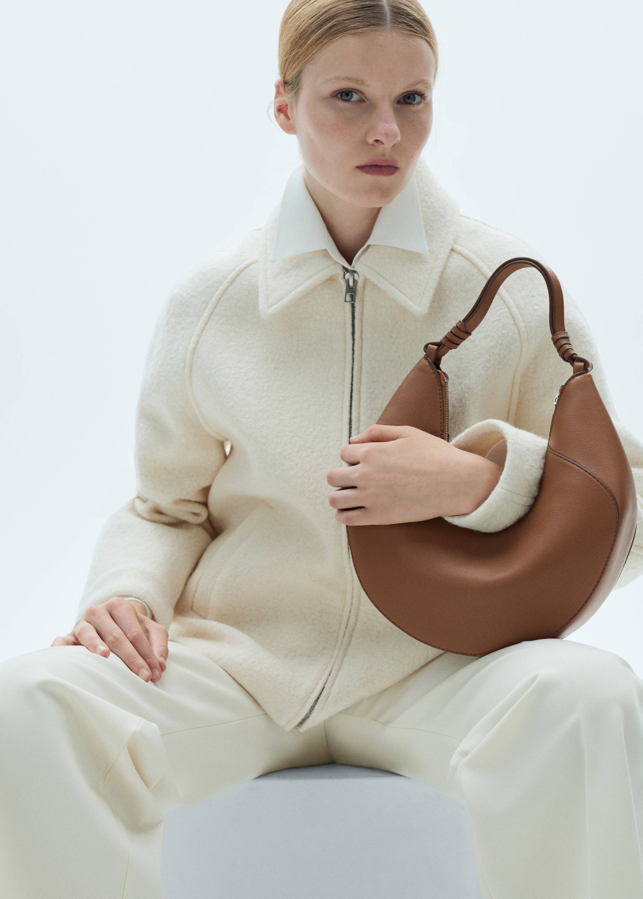 Sac porté épaule simili-cuir - Plan général