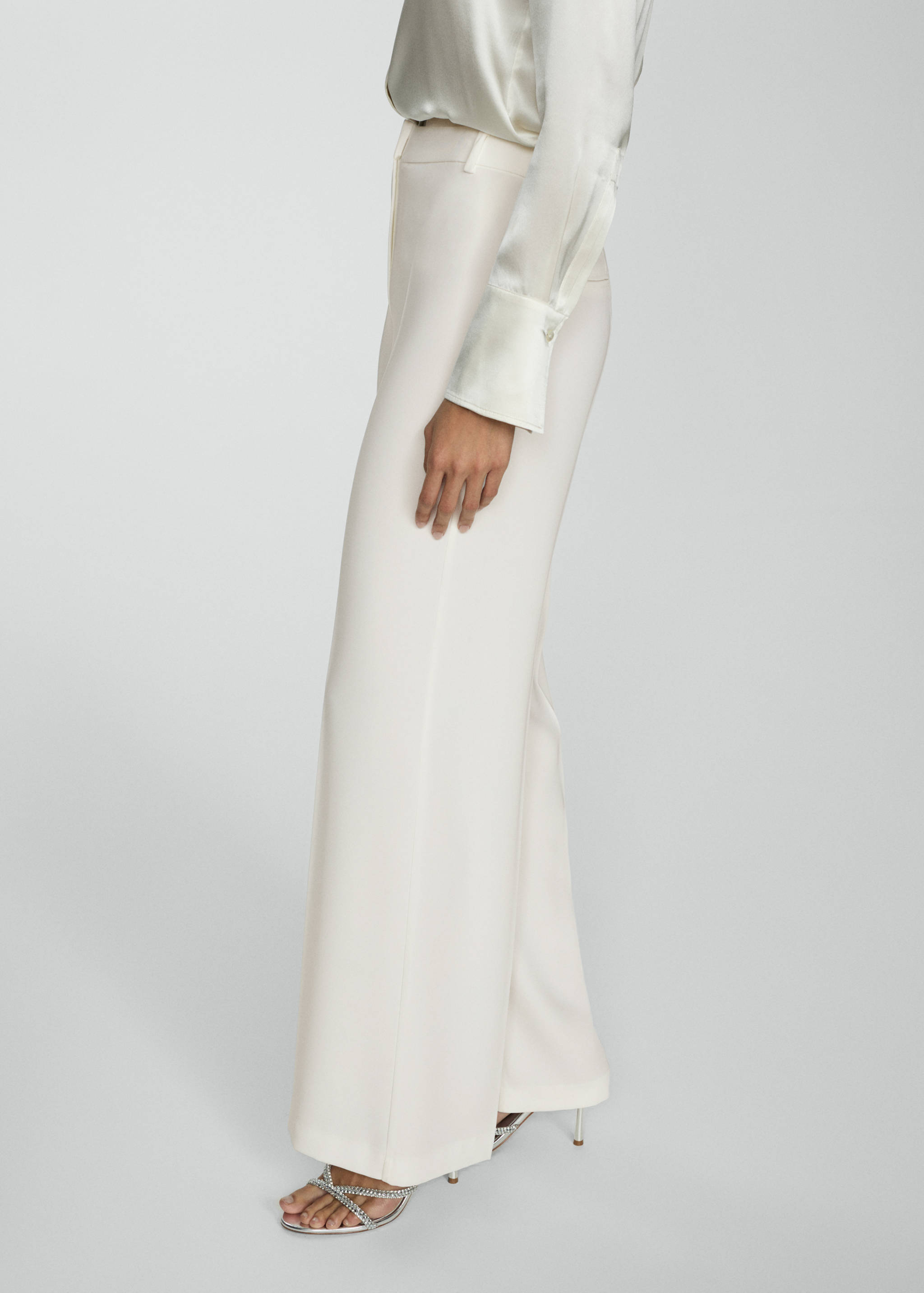 Flowy straight-fit pants - Medium plane