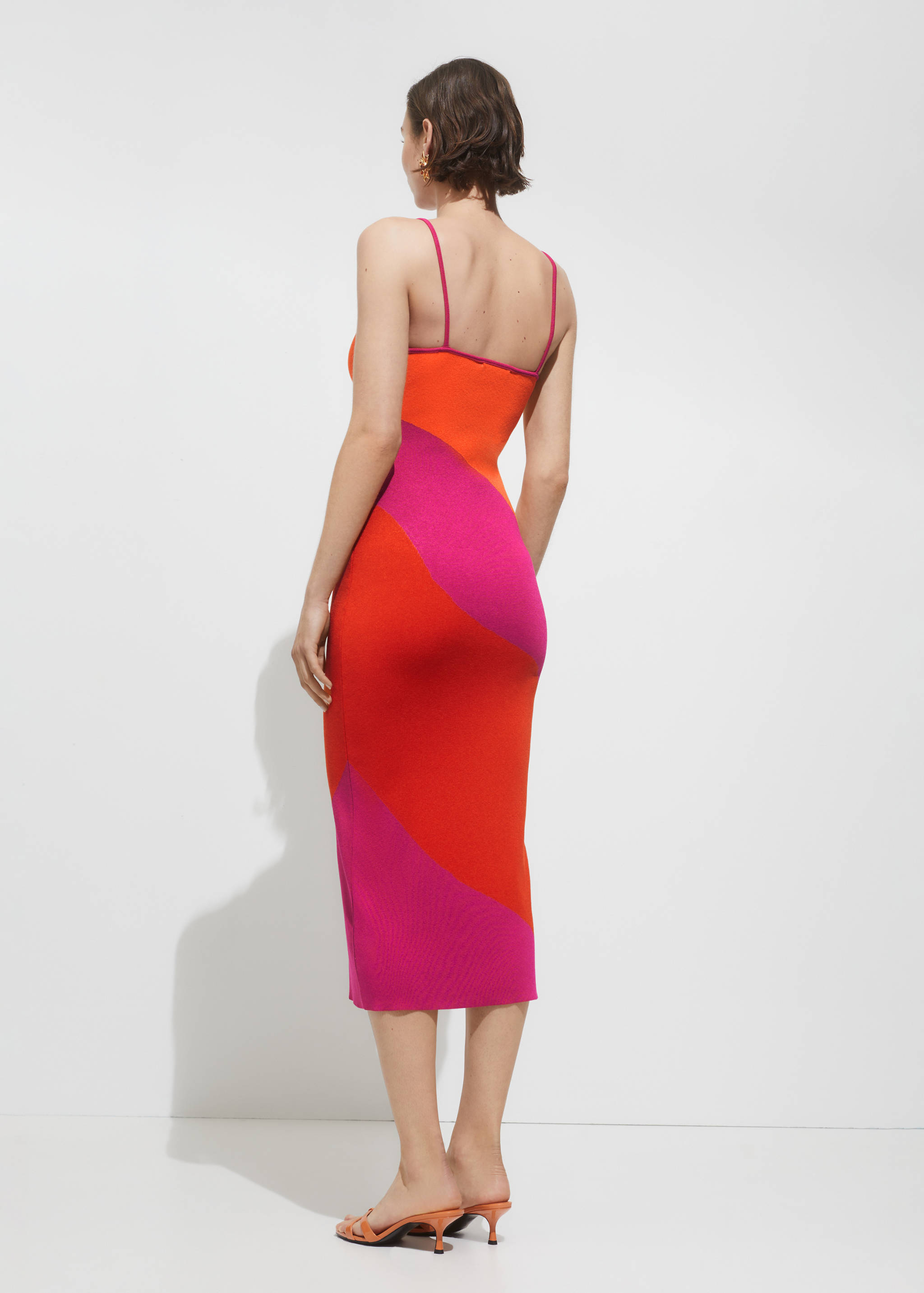 Printed knit dress - Reverse of the article