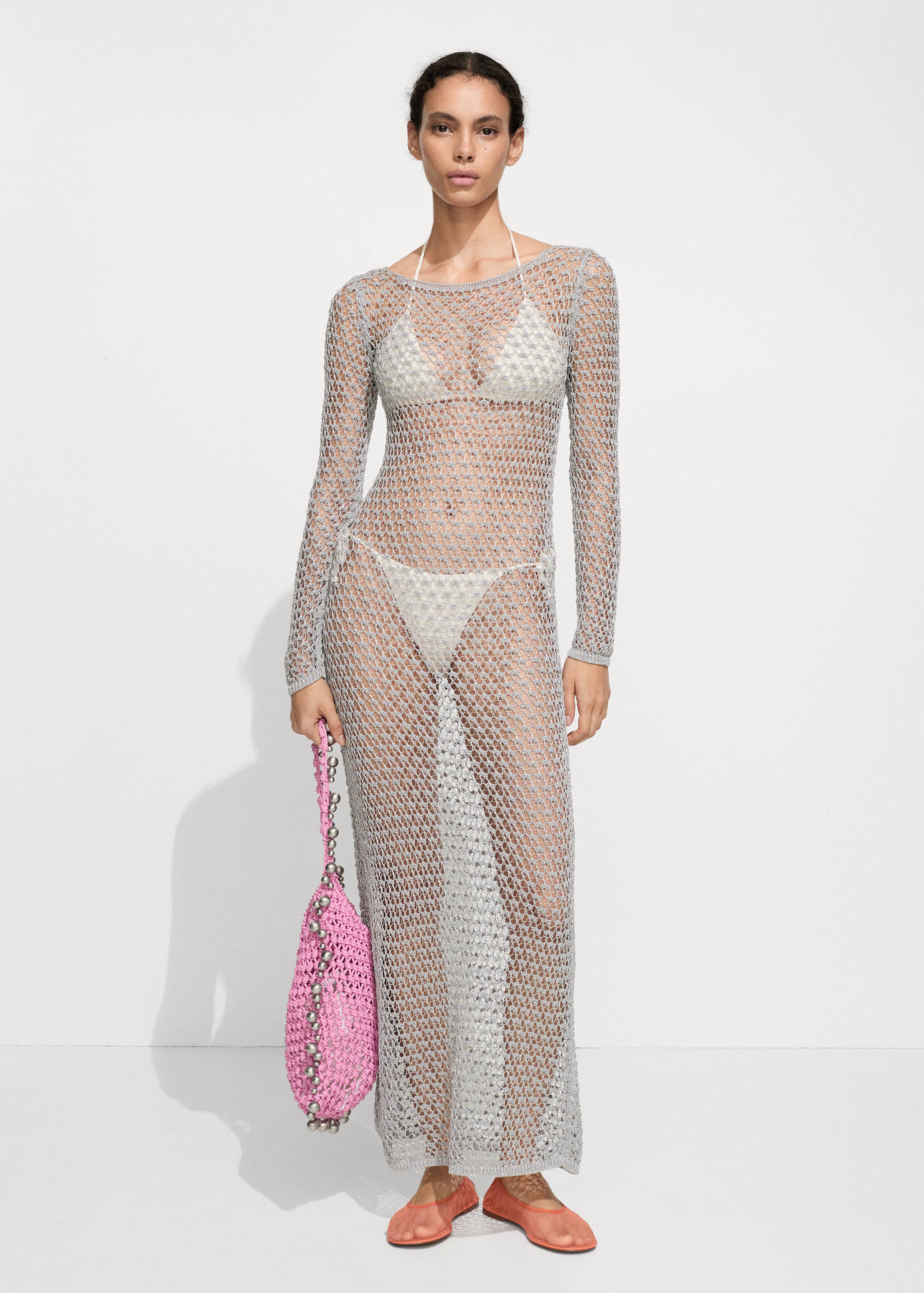 Crochet lurex dress - General plane