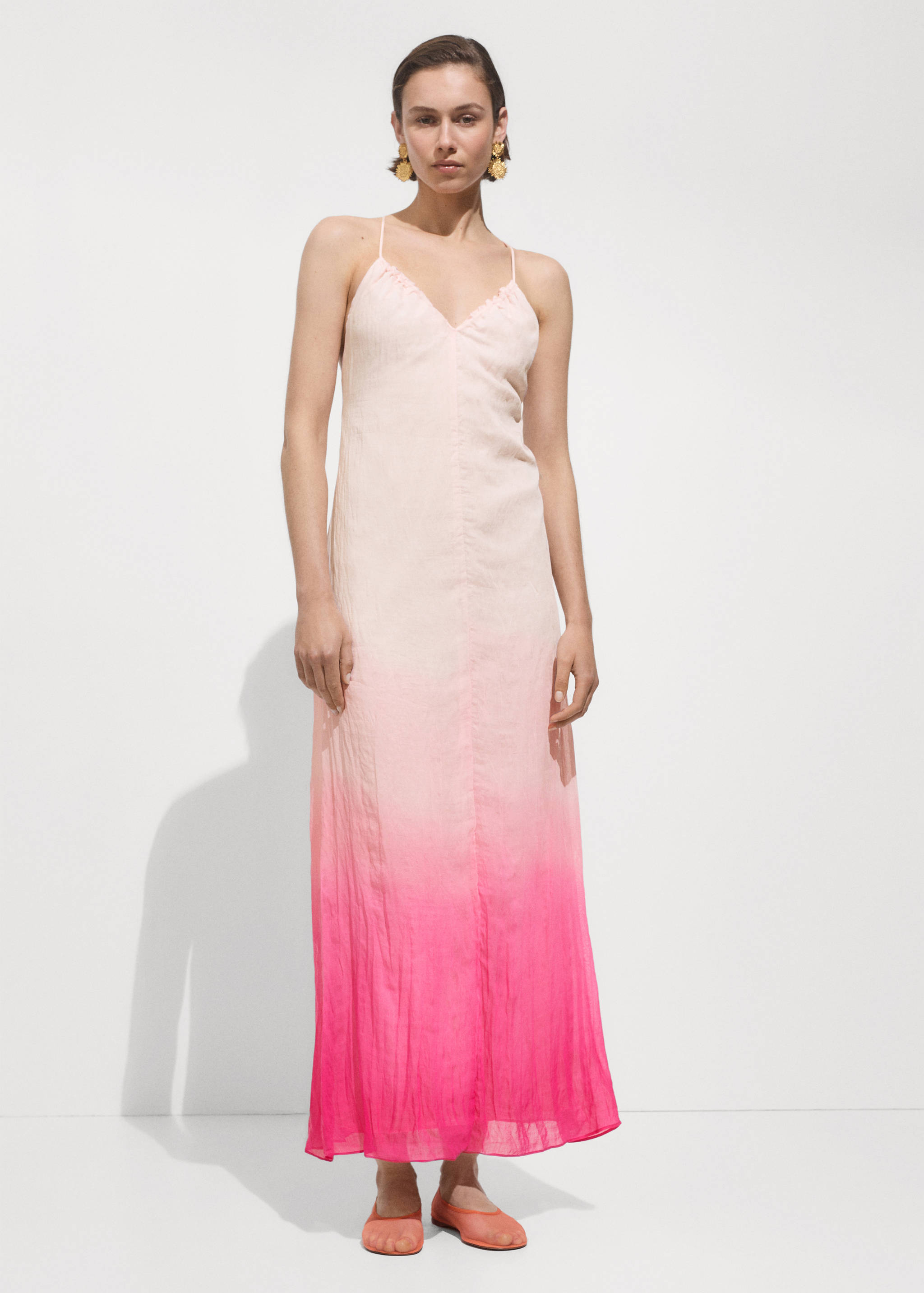 Printed lyocell dress - General plane