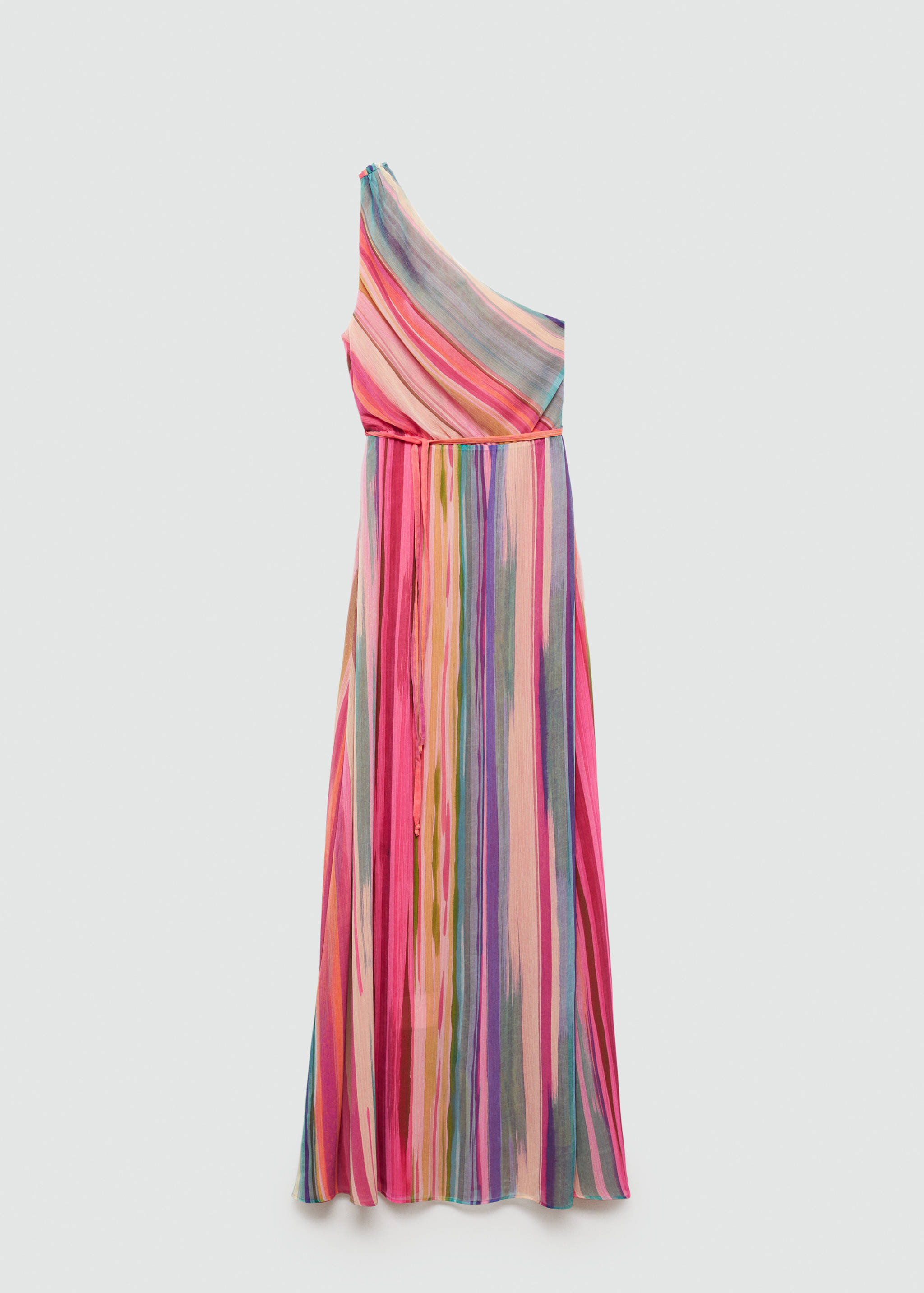Striped asymmetrical dress - Article without model