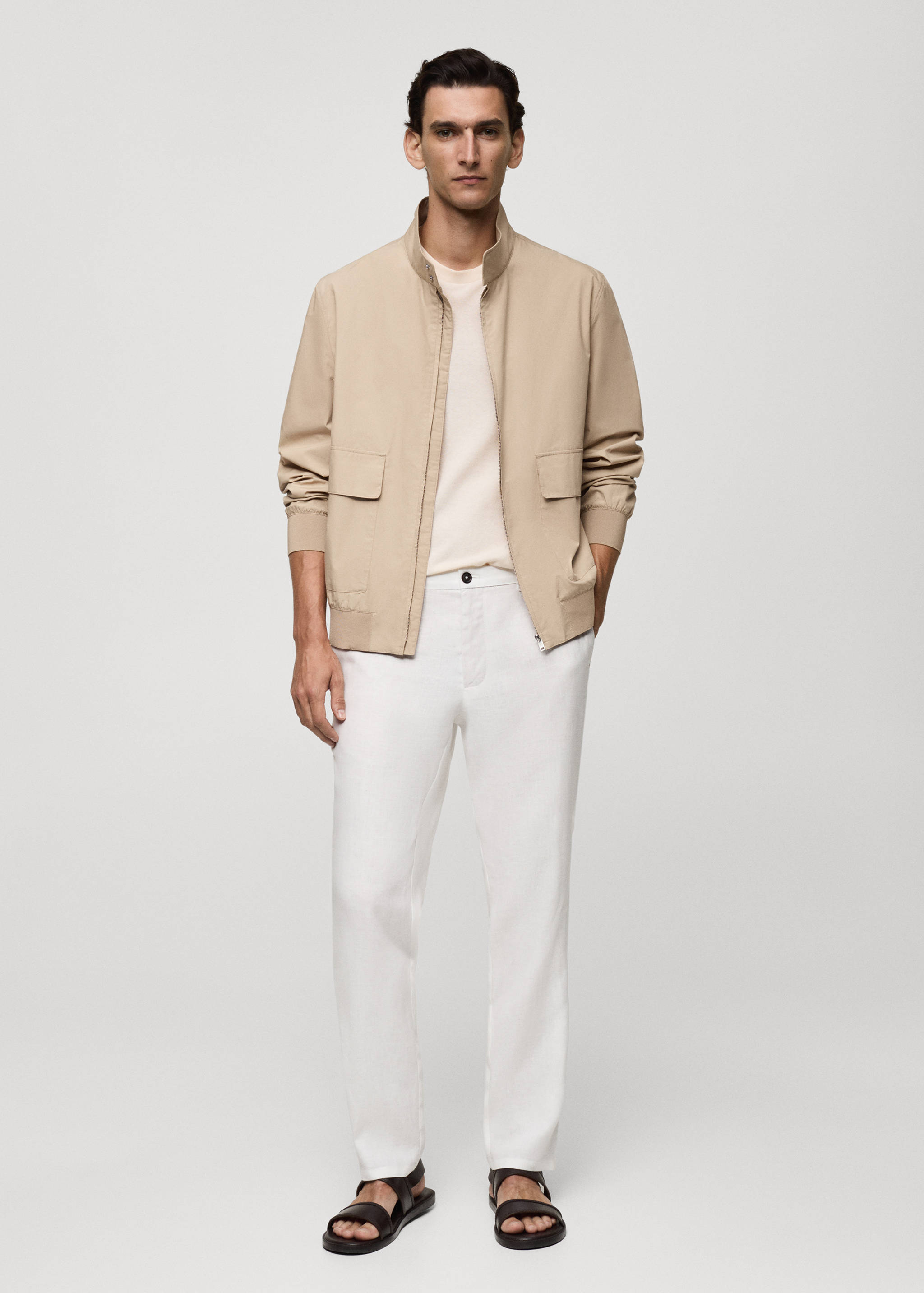 Jaqueta 100% cotó butxaques - Pla general