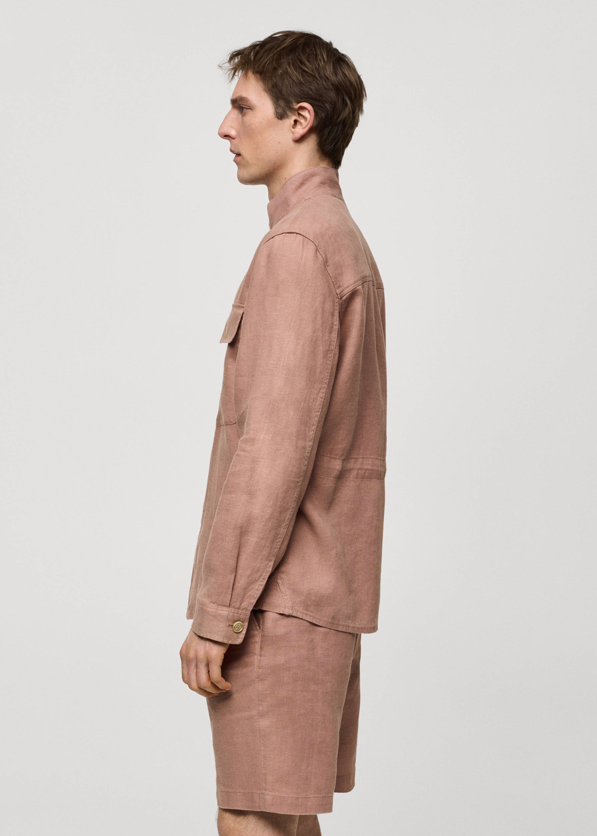 Sobrecamisa 100% lino bolsillos - Detalle del artículo 6