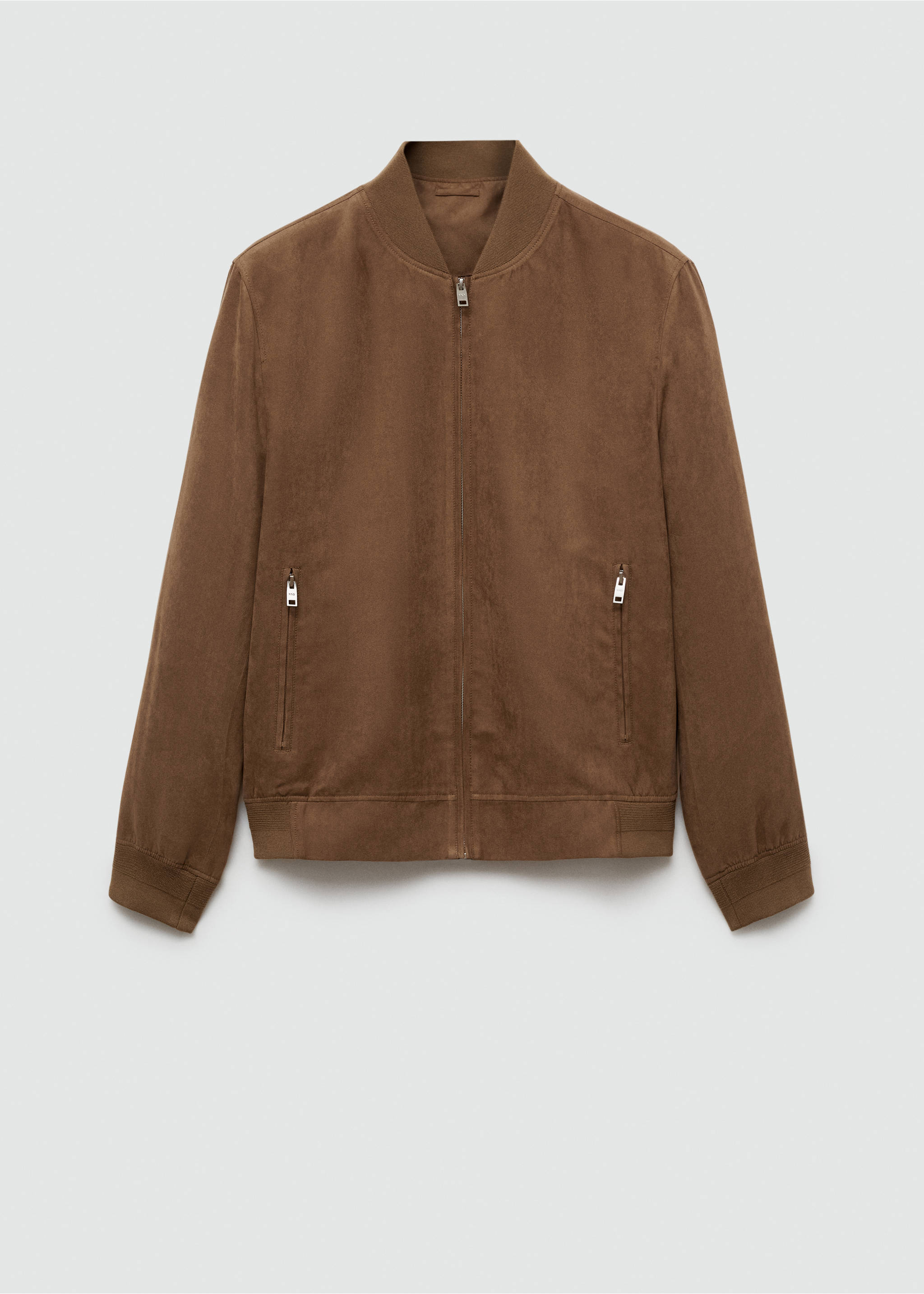 Suede-effect bomber jacket - Article without model, Beige. Ref: 77000571-00.