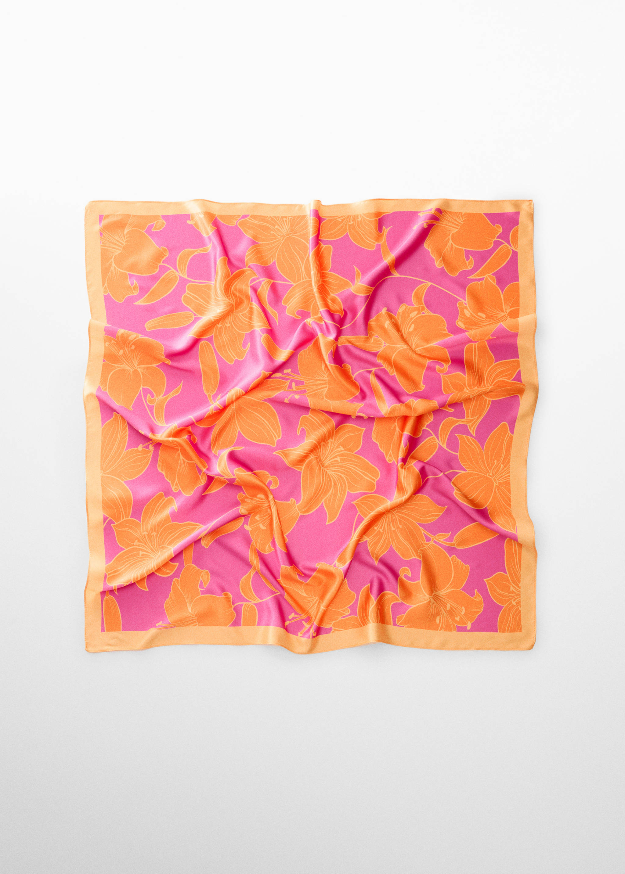 Foulard imprimé à fleurs - Article sans modèle