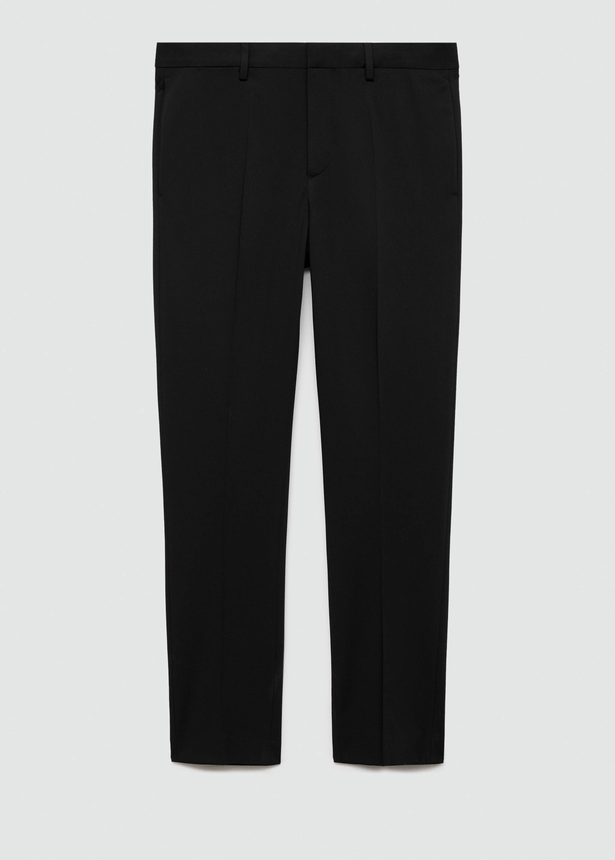 弹力面料超修身西装裤 - null