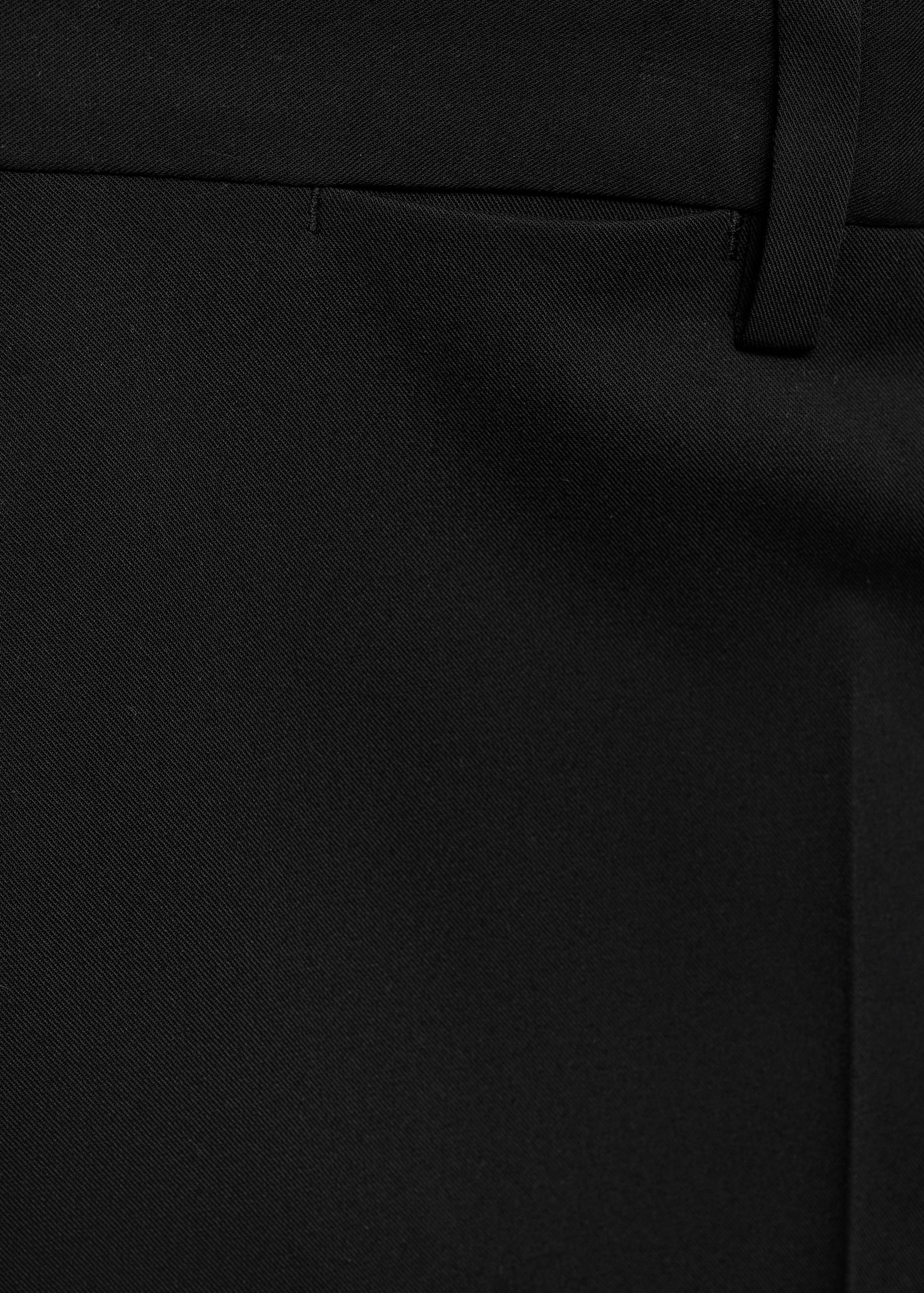 弹力面料超修身西装裤 - null