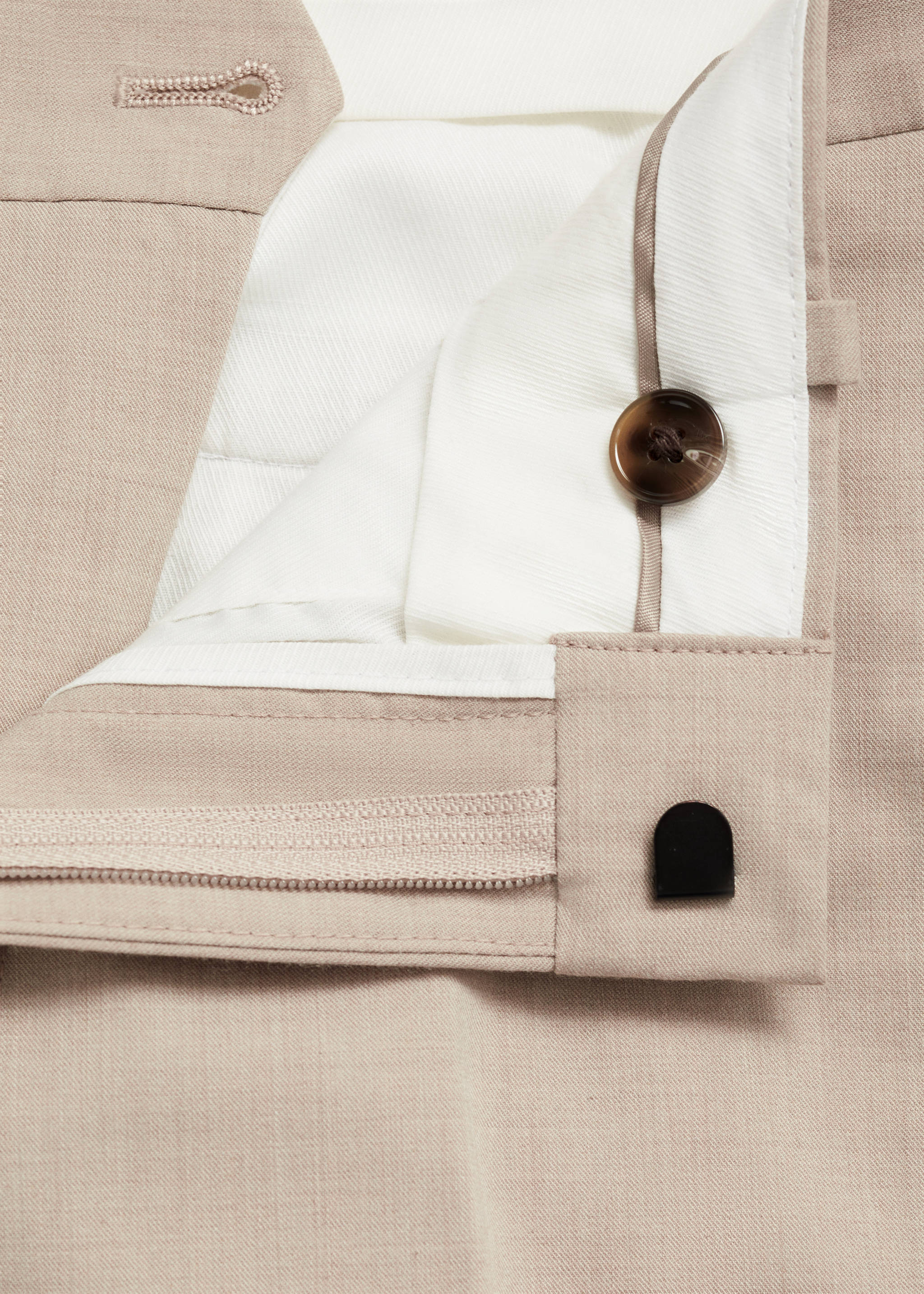 Stretch fabric super slim-fit suit trousers - Details of the article 8