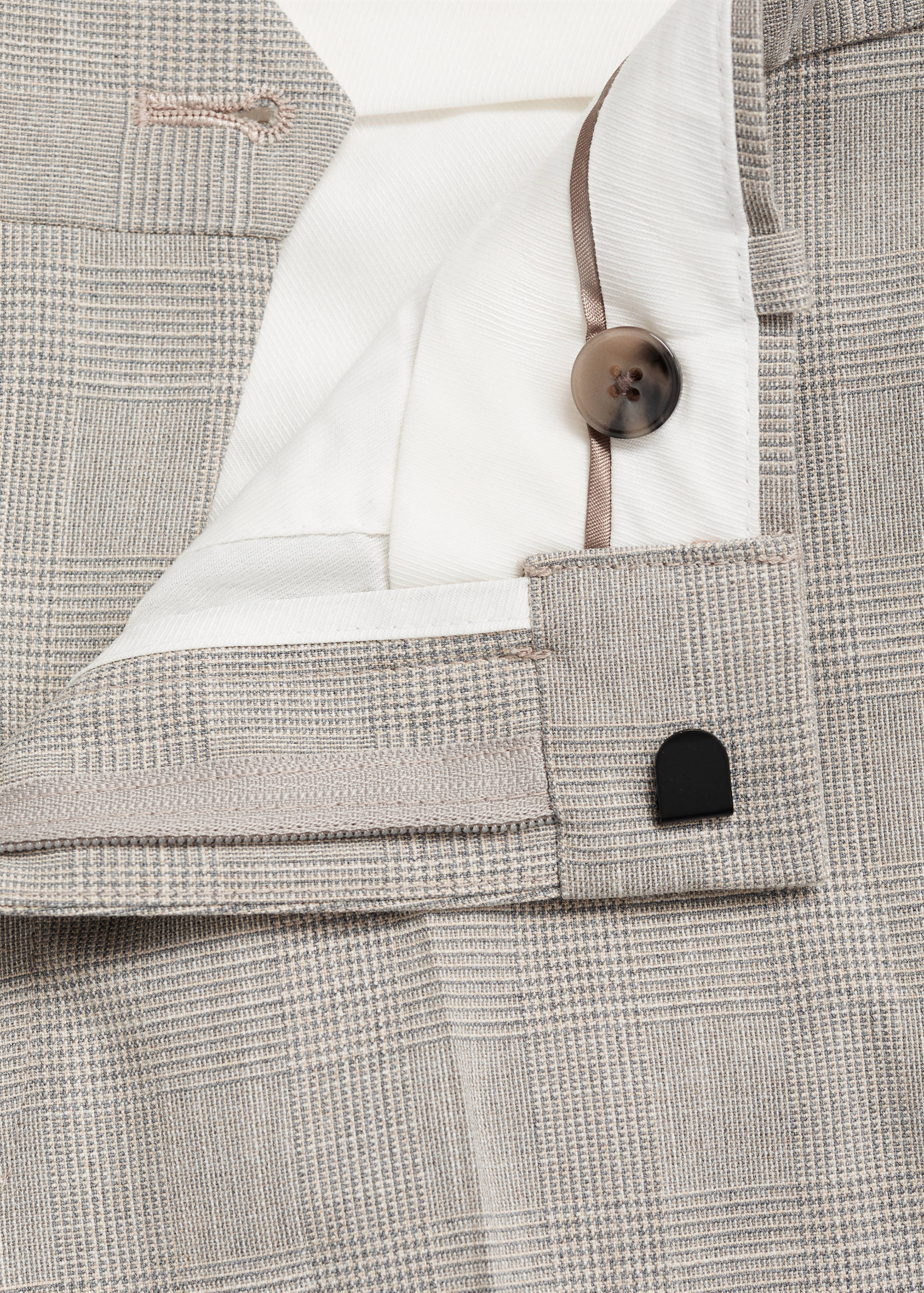 弹力面料超修身西装裤 - null