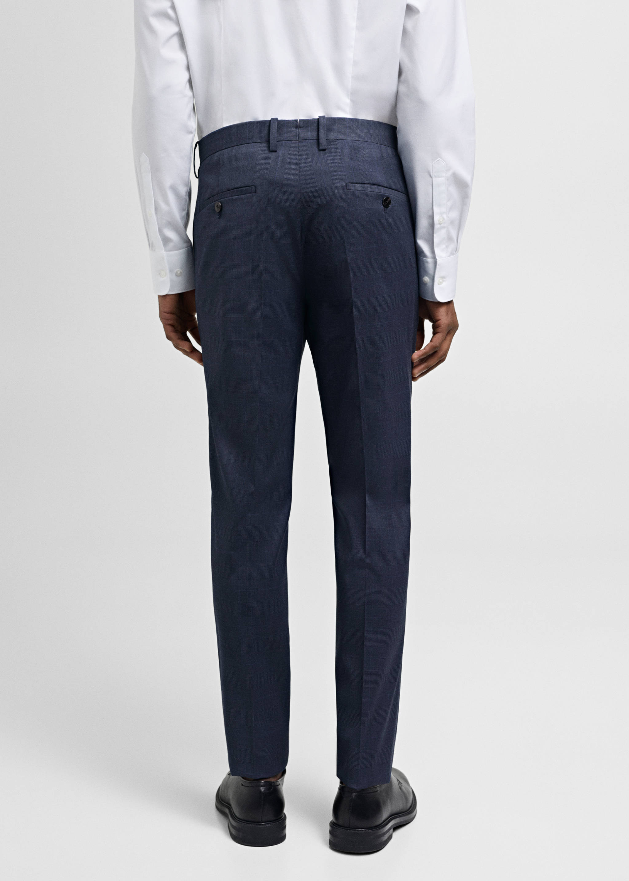 Stretch fabric super slim-fit suit trousers - Reverse of the article