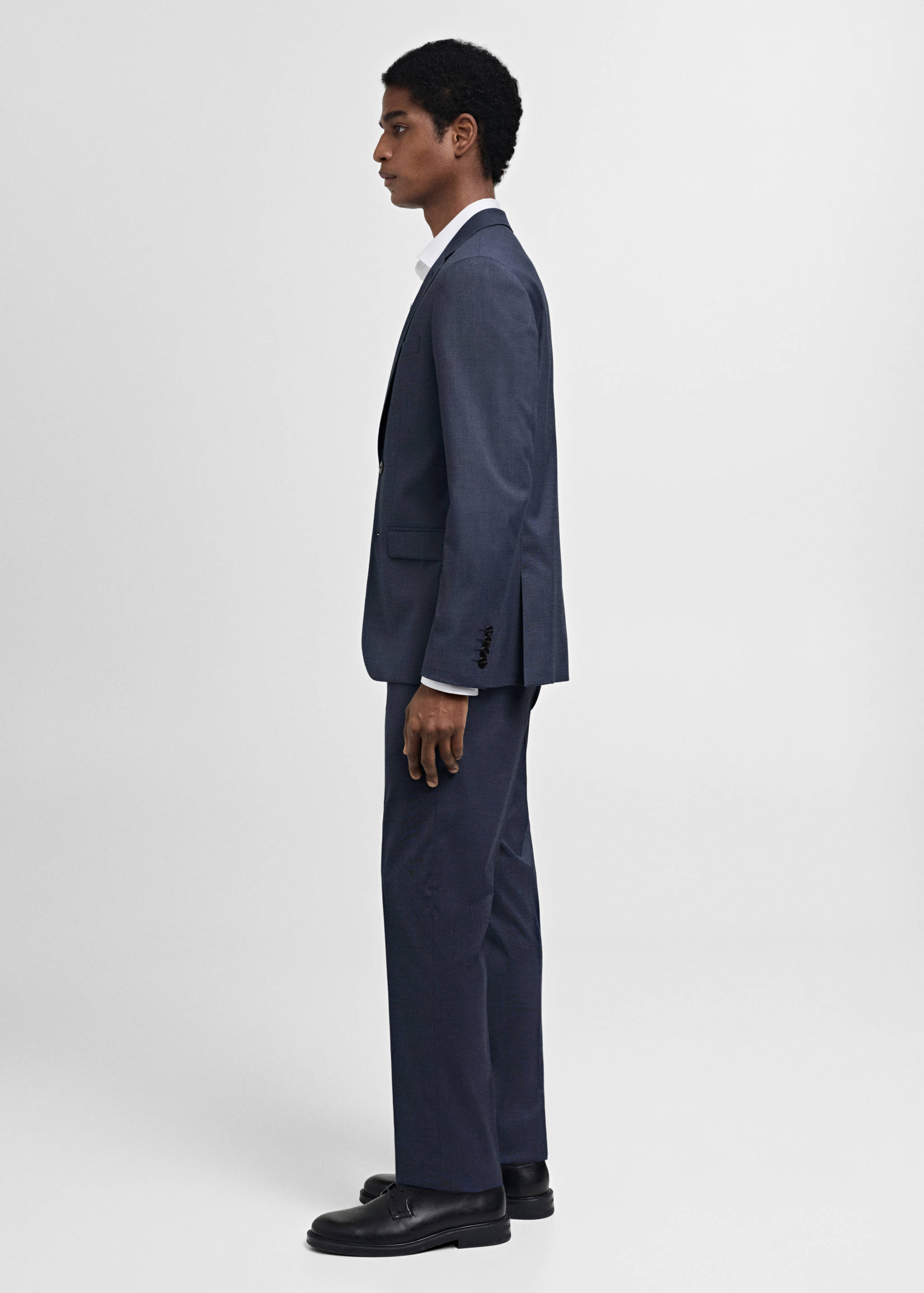 Stretch fabric super slim-fit suit trousers - Details of the article 4