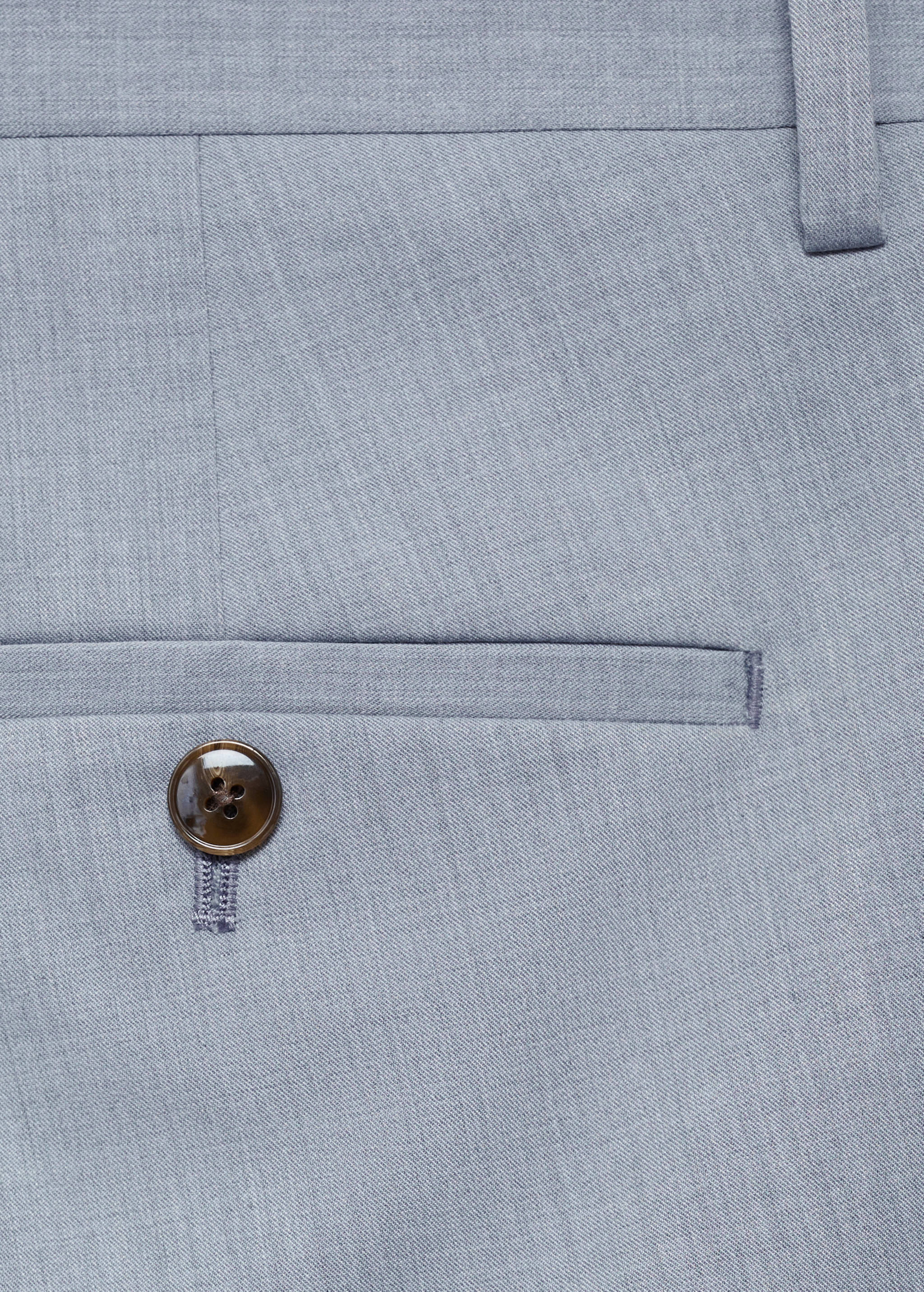 弹力面料超修身西装裤 - null