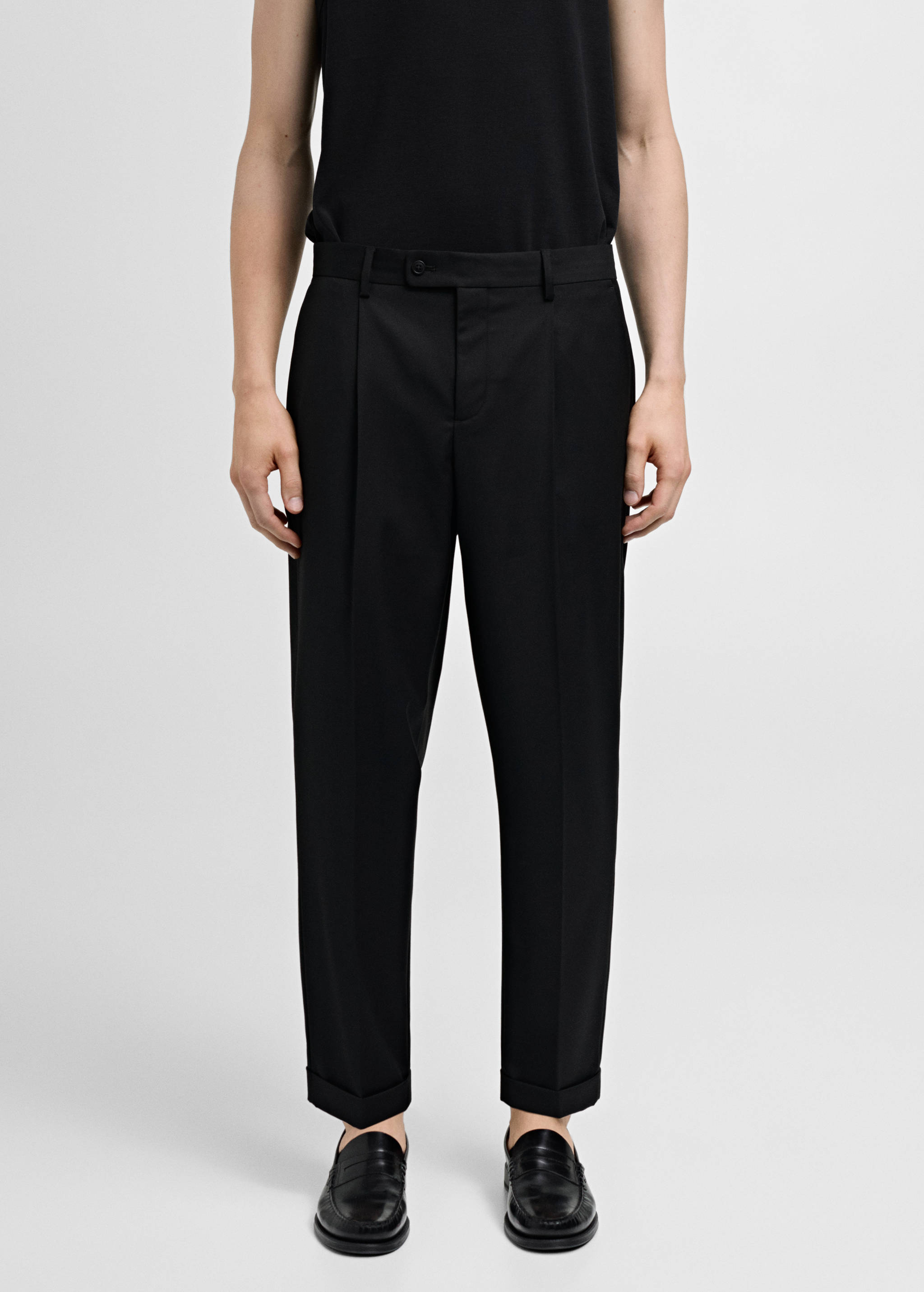 Pantalón traje regular fit - Plano medio