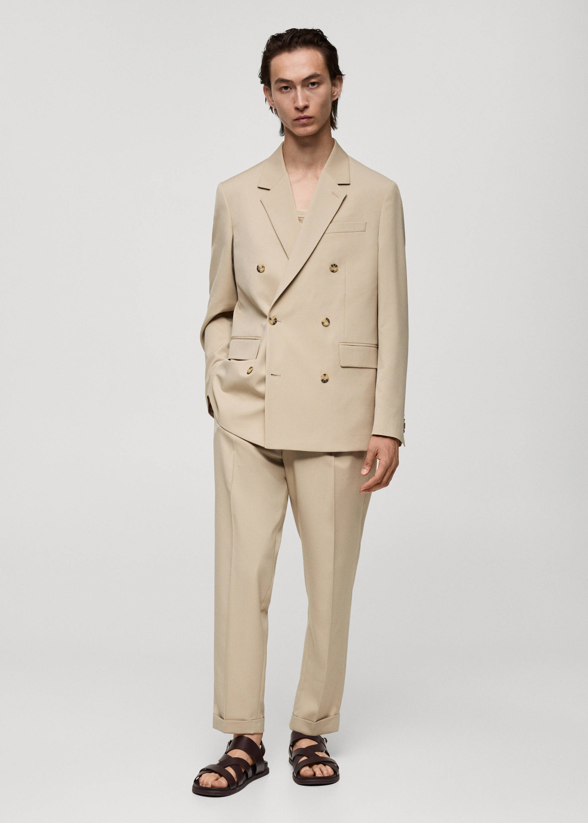 Pantalón traje regular fit - Plano general