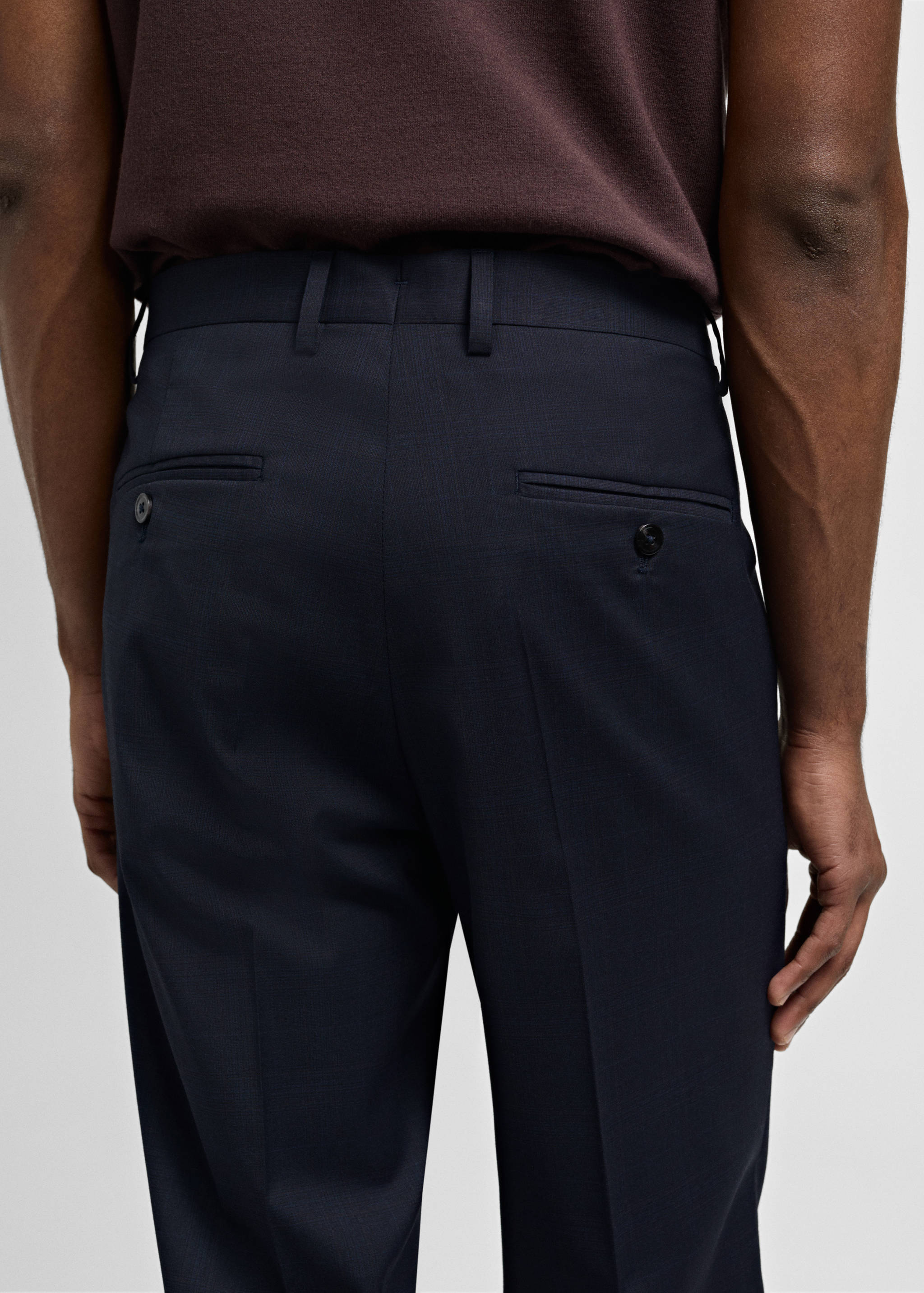 Milan slim-fit suit trousers - Details of the article 3