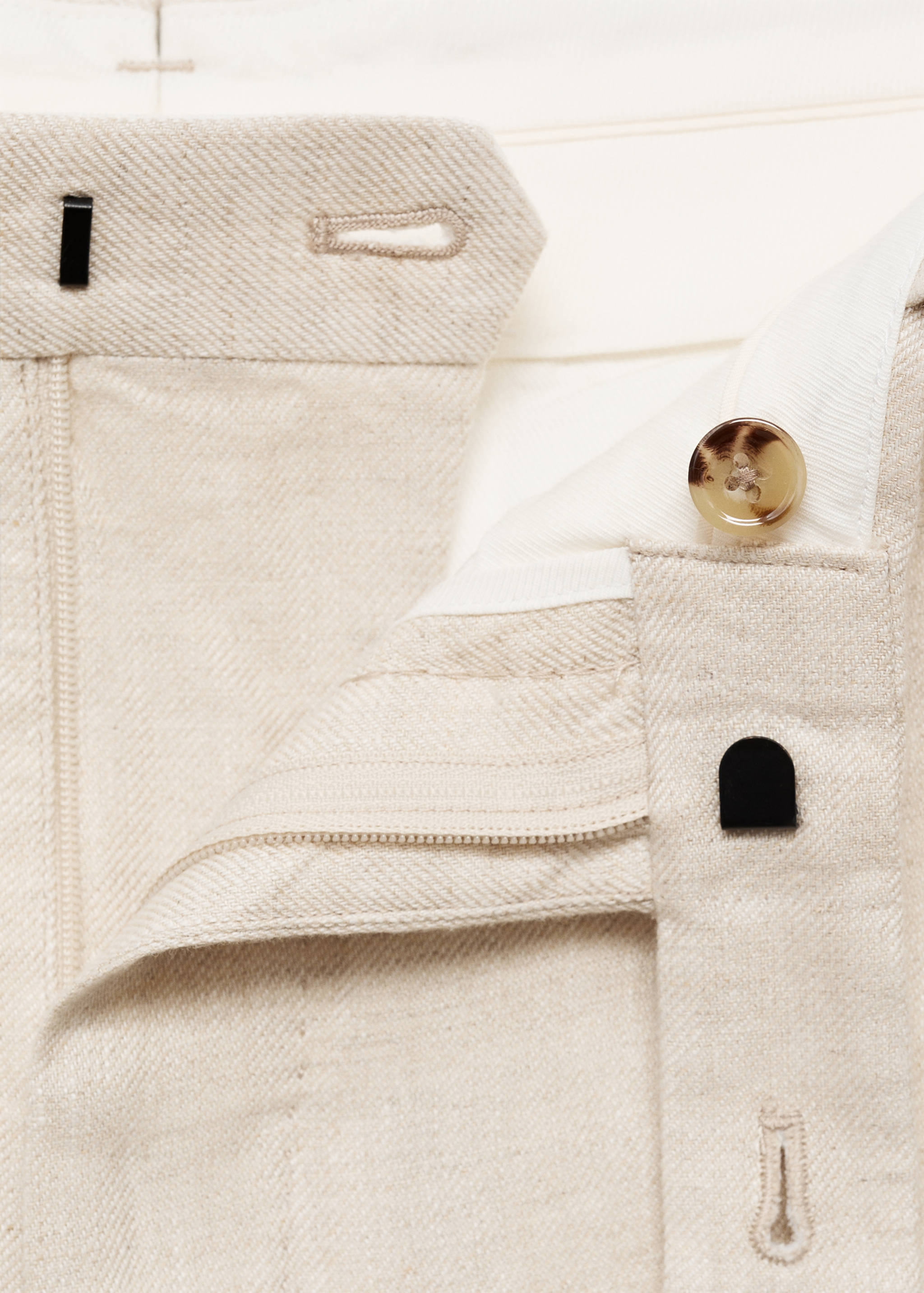 Pantalon costume slim-fit 100 % lin - Détail de l'article 8
