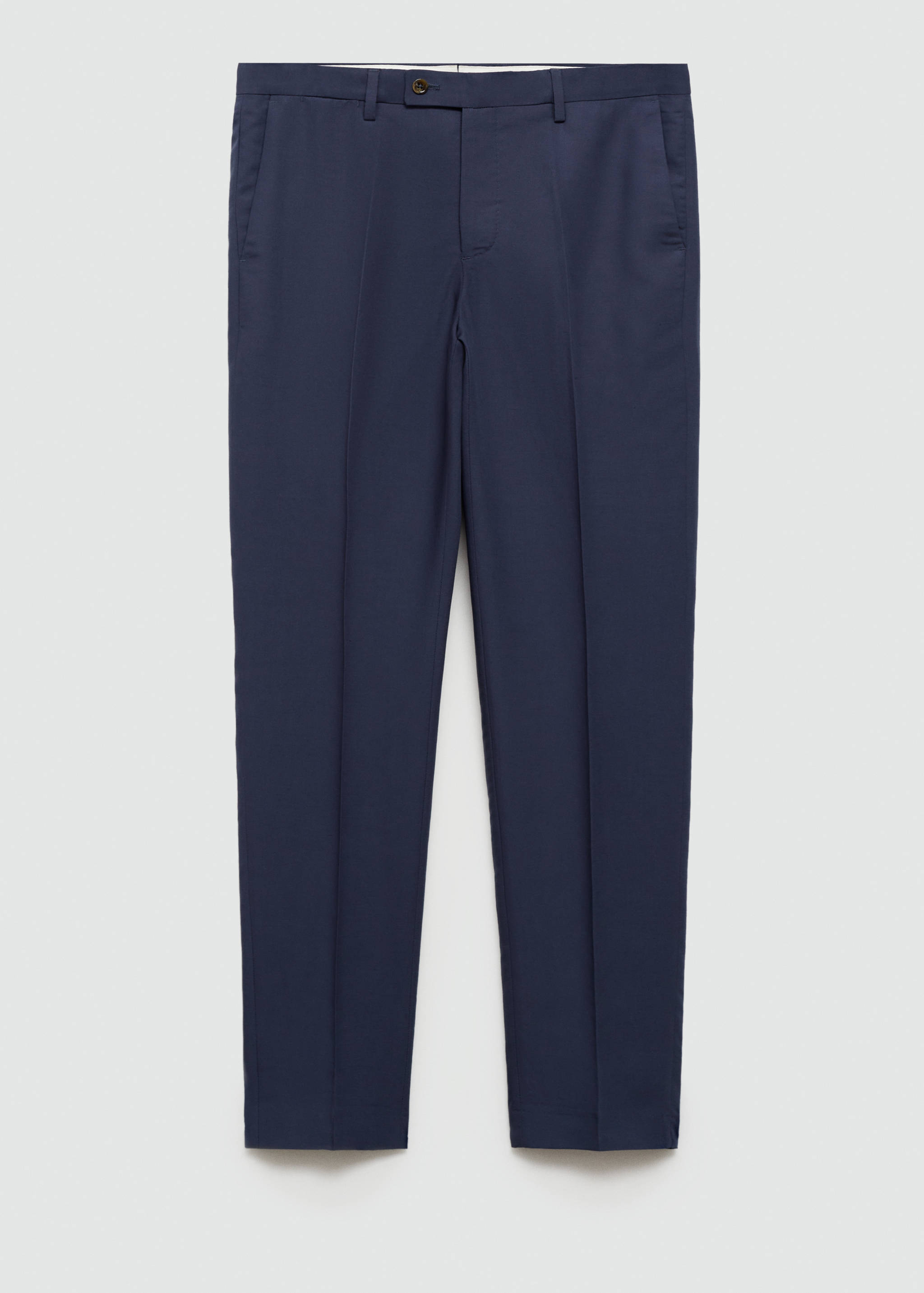Stretch-fabric slim-fit suit trousers - Article without model
