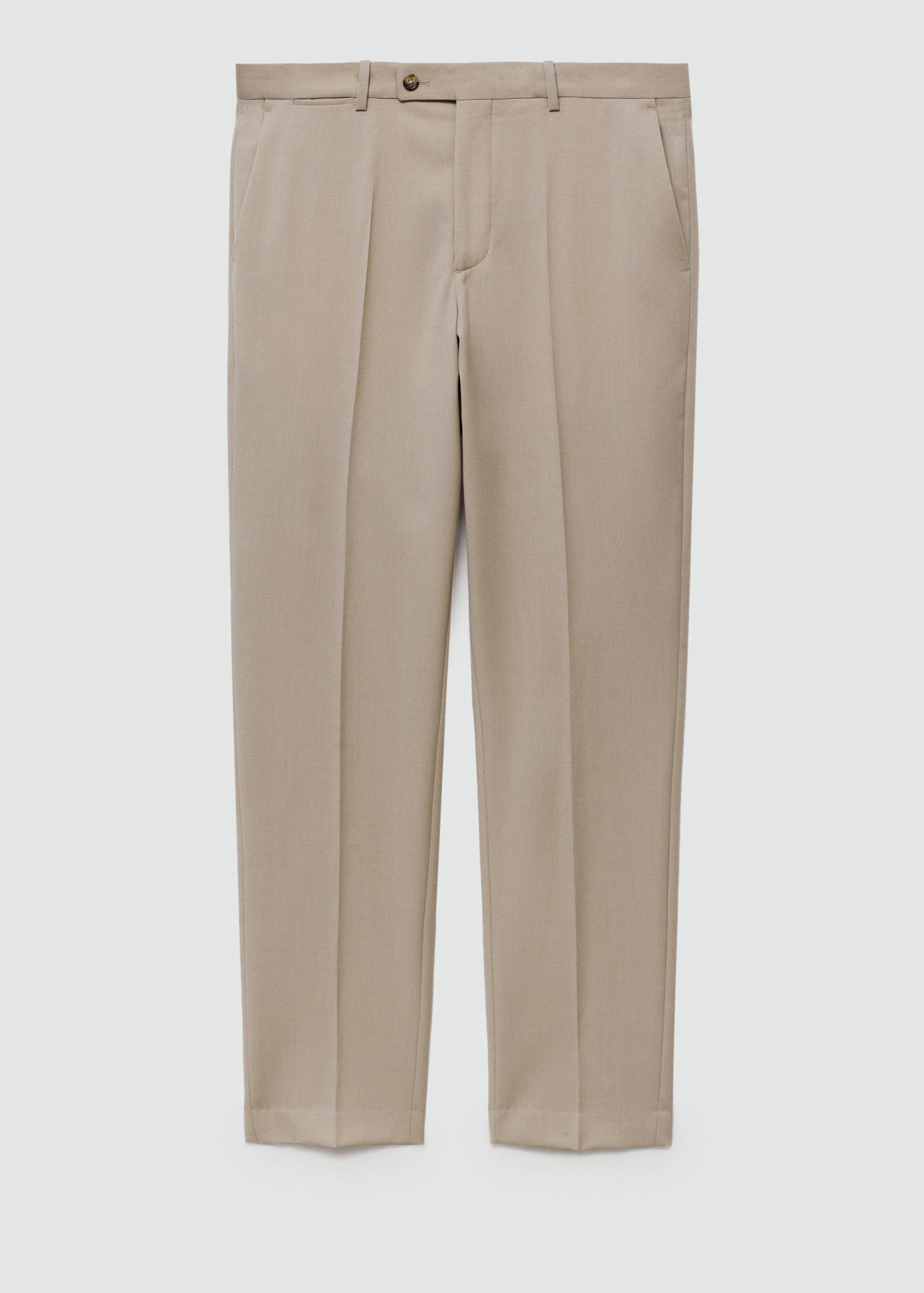 100% virgin wool slim-fit suit trousers - Article without model