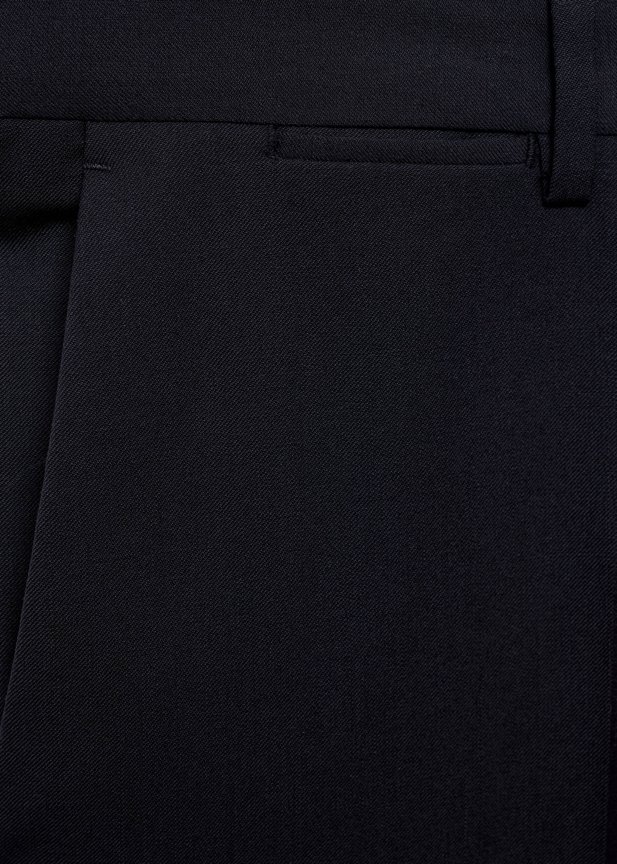 100% virgin wool slim-fit suit trousers - Details of the article 0