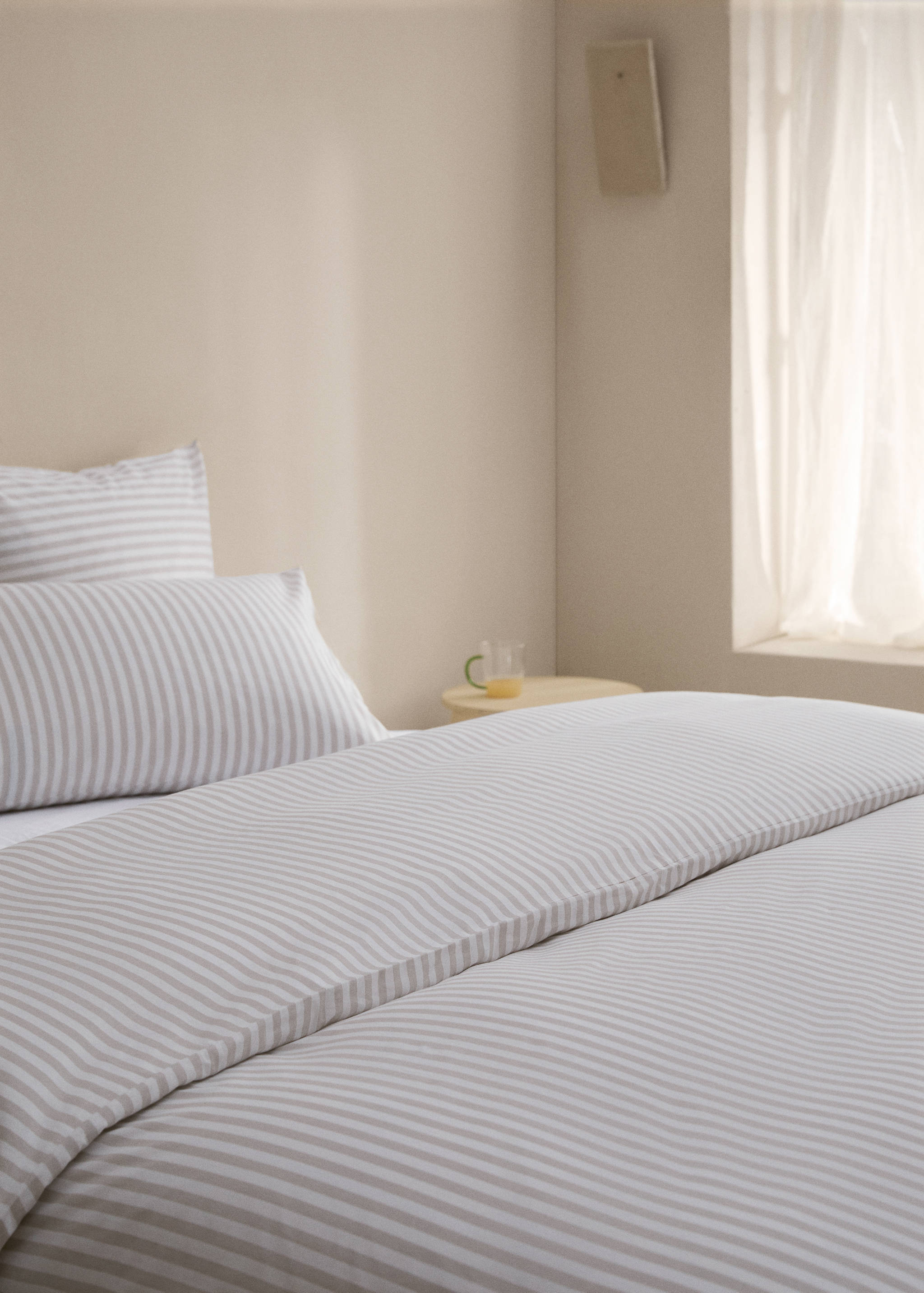 Striped cotton duvet cover for 150cm bed - Details of the article 8