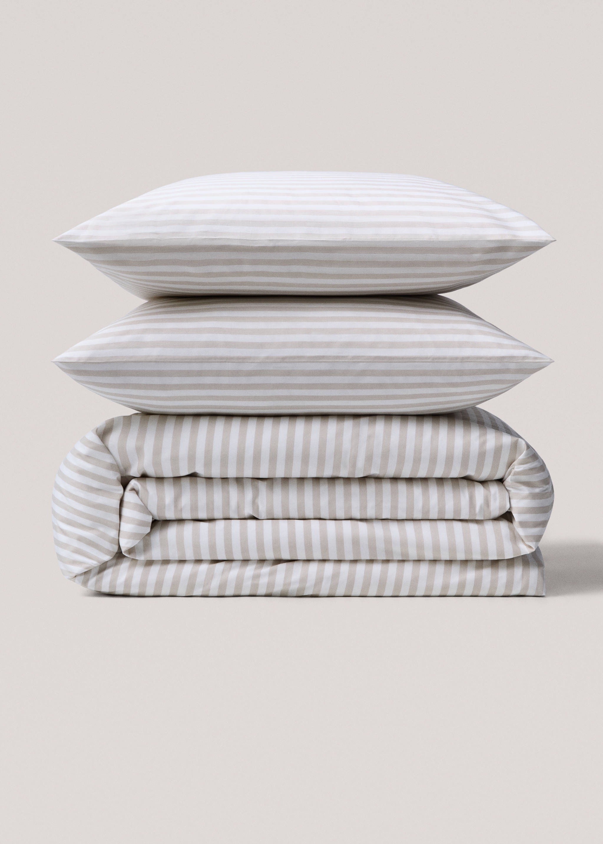 Striped cotton duvet cover for 150cm bed - Article without model