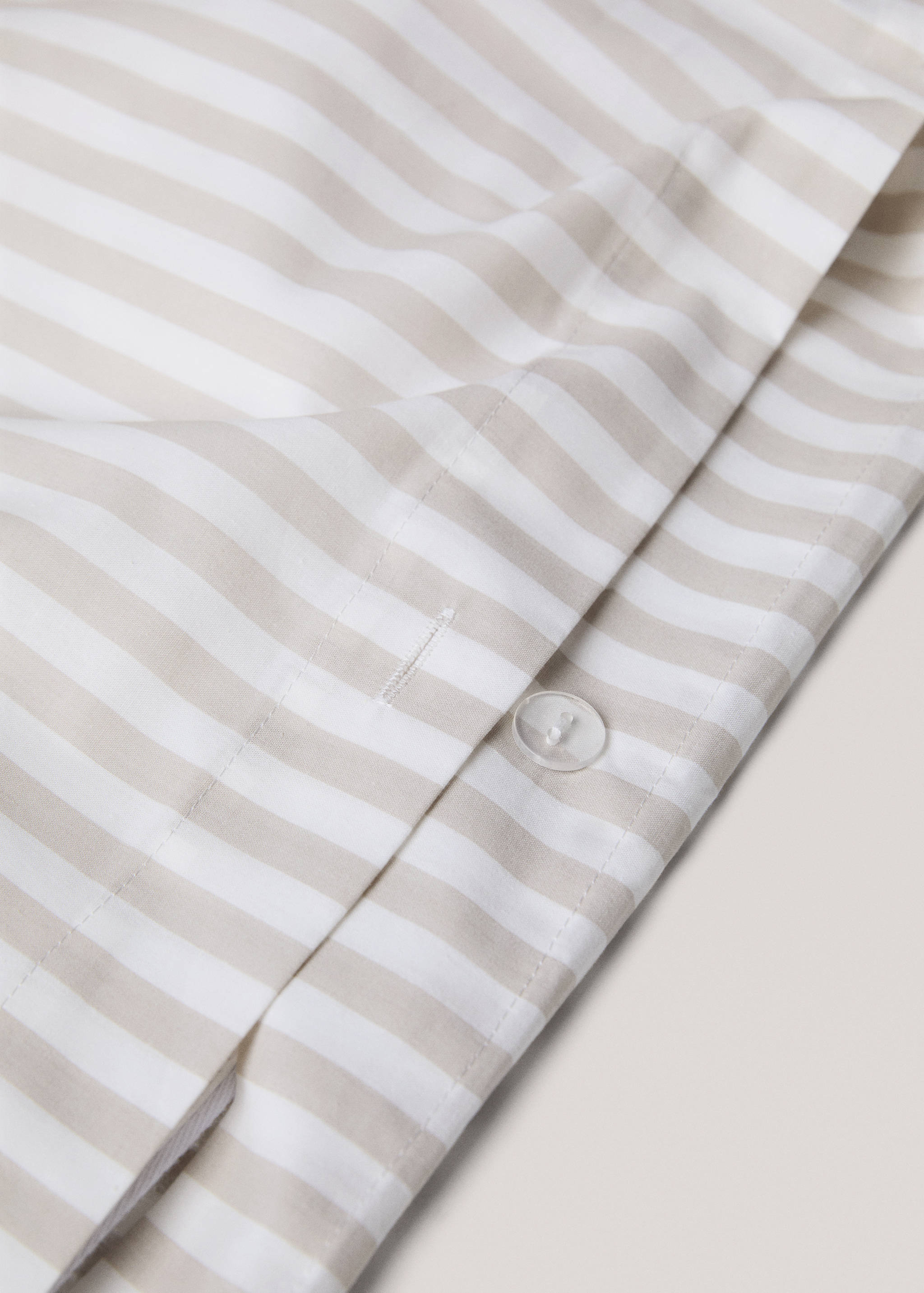 Striped cotton duvet cover for 150cm bed - Details of the article 1