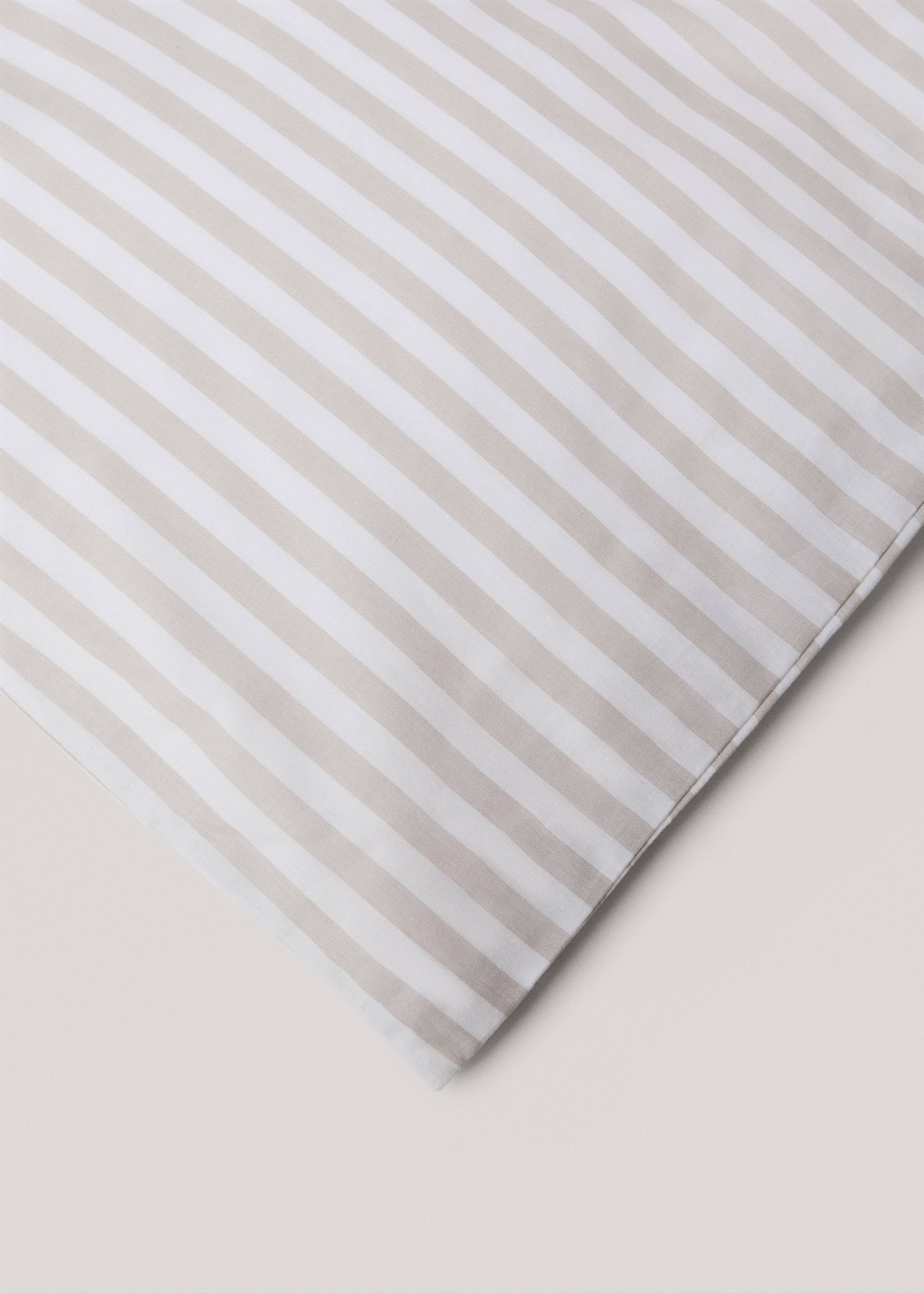 Striped cotton duvet cover for 150cm bed - Details of the article 3