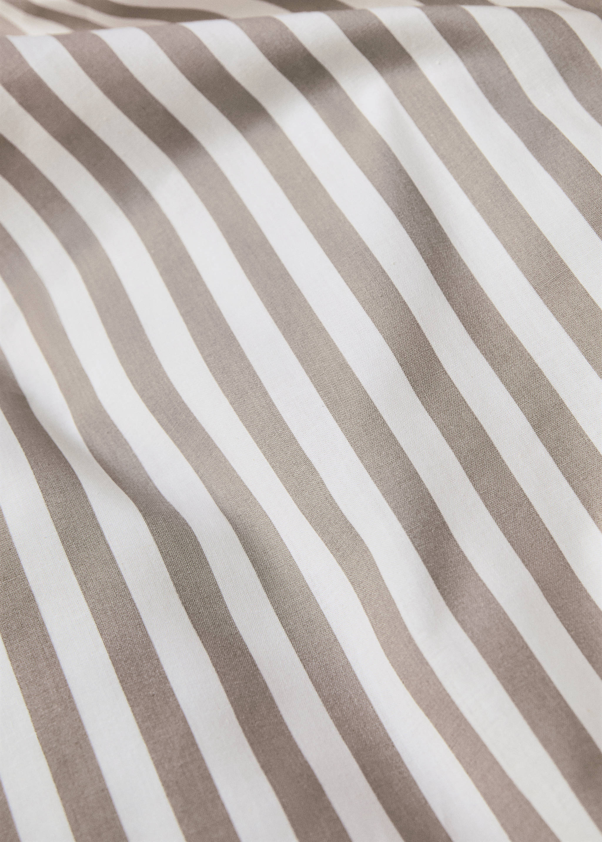 Striped cotton duvet cover for 150cm bed - Details of the article 1