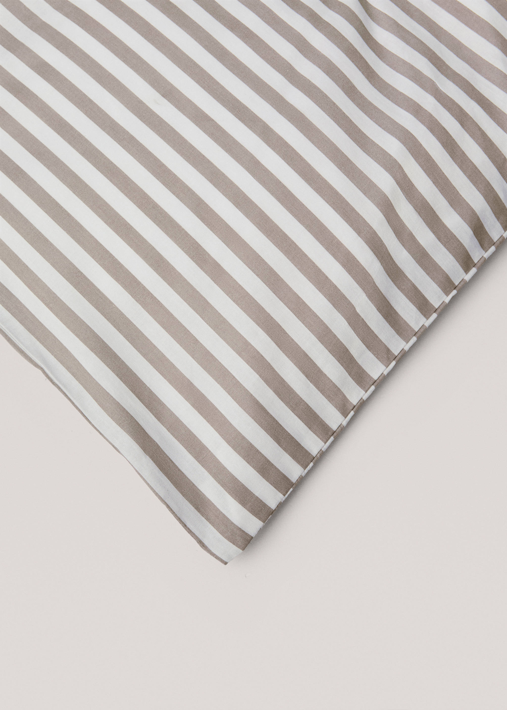Striped cotton duvet cover for 150cm bed - Details of the article 2
