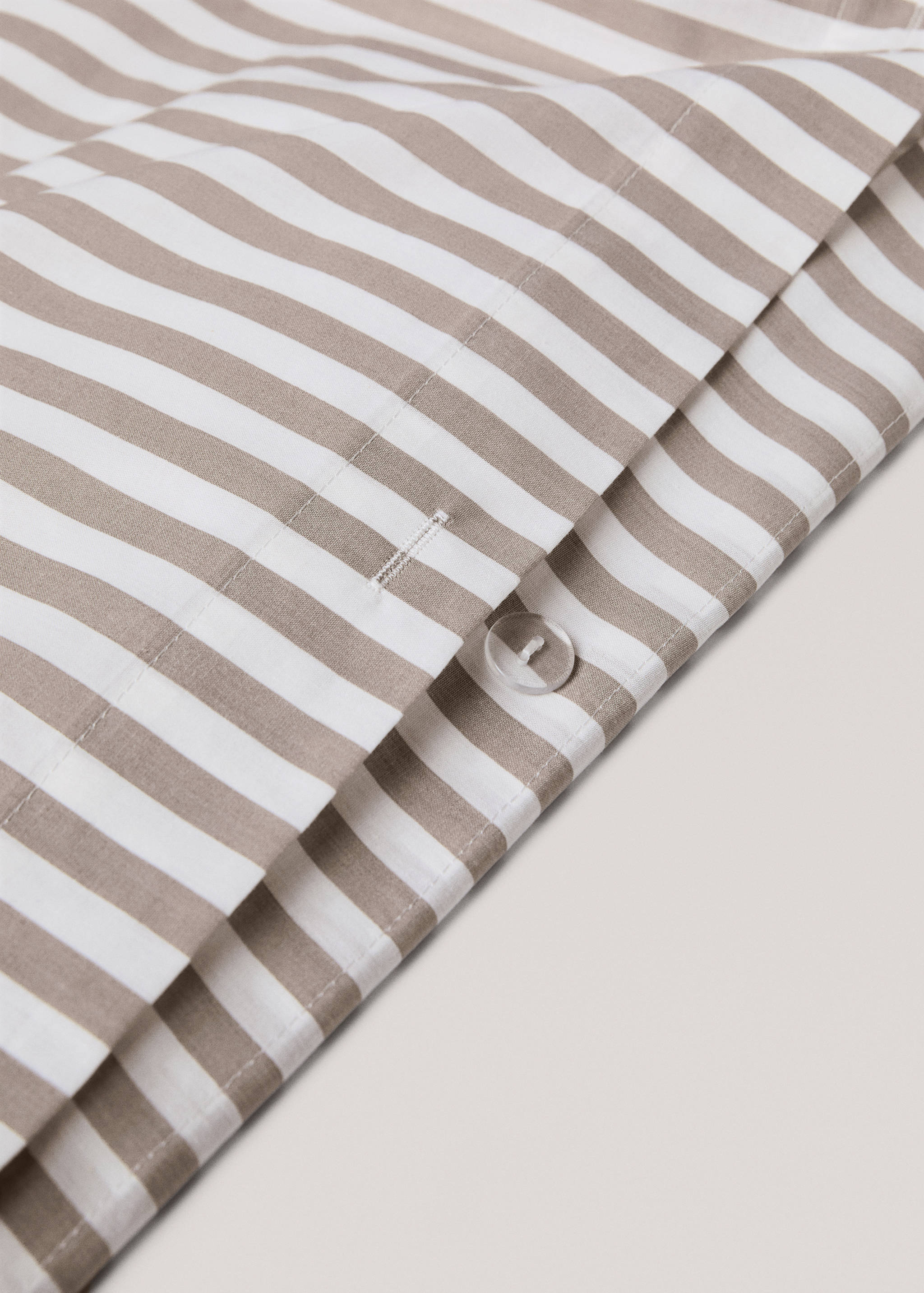 Striped cotton duvet cover for 150cm bed - Details of the article 3