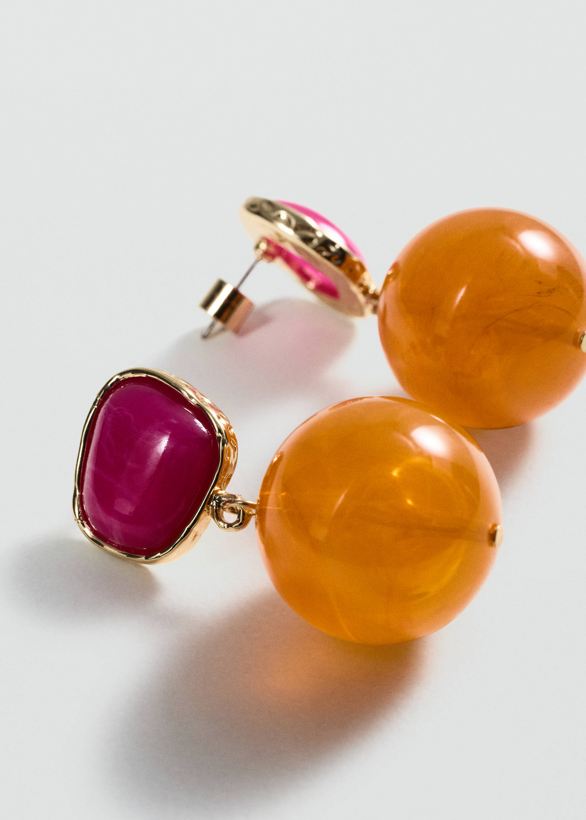 Beaded drop earrings - Medium plane