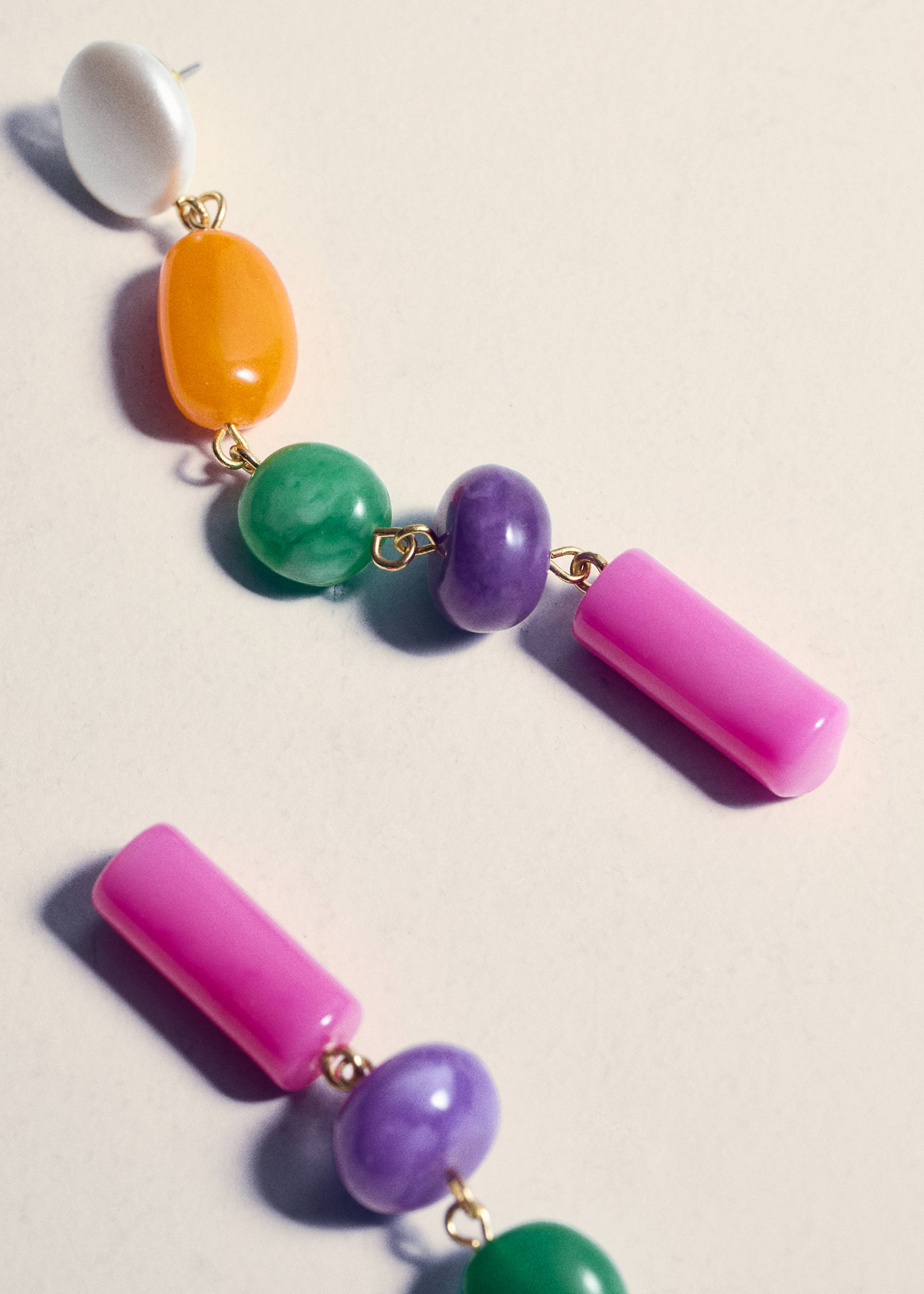 Beaded drop earrings - Details of the article 5