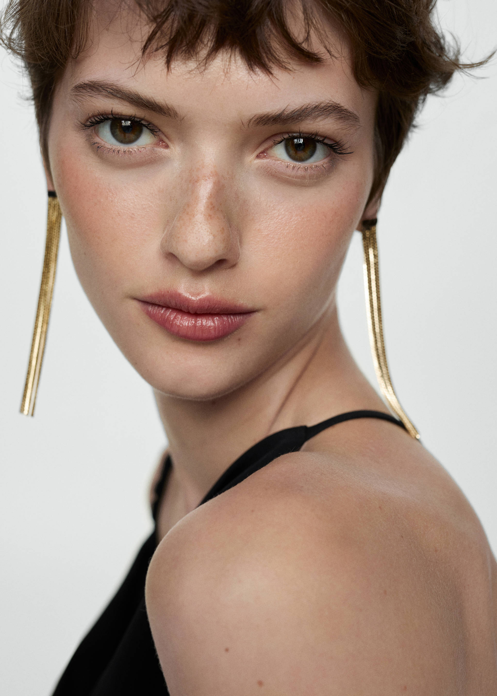 Long star earrings - General plane